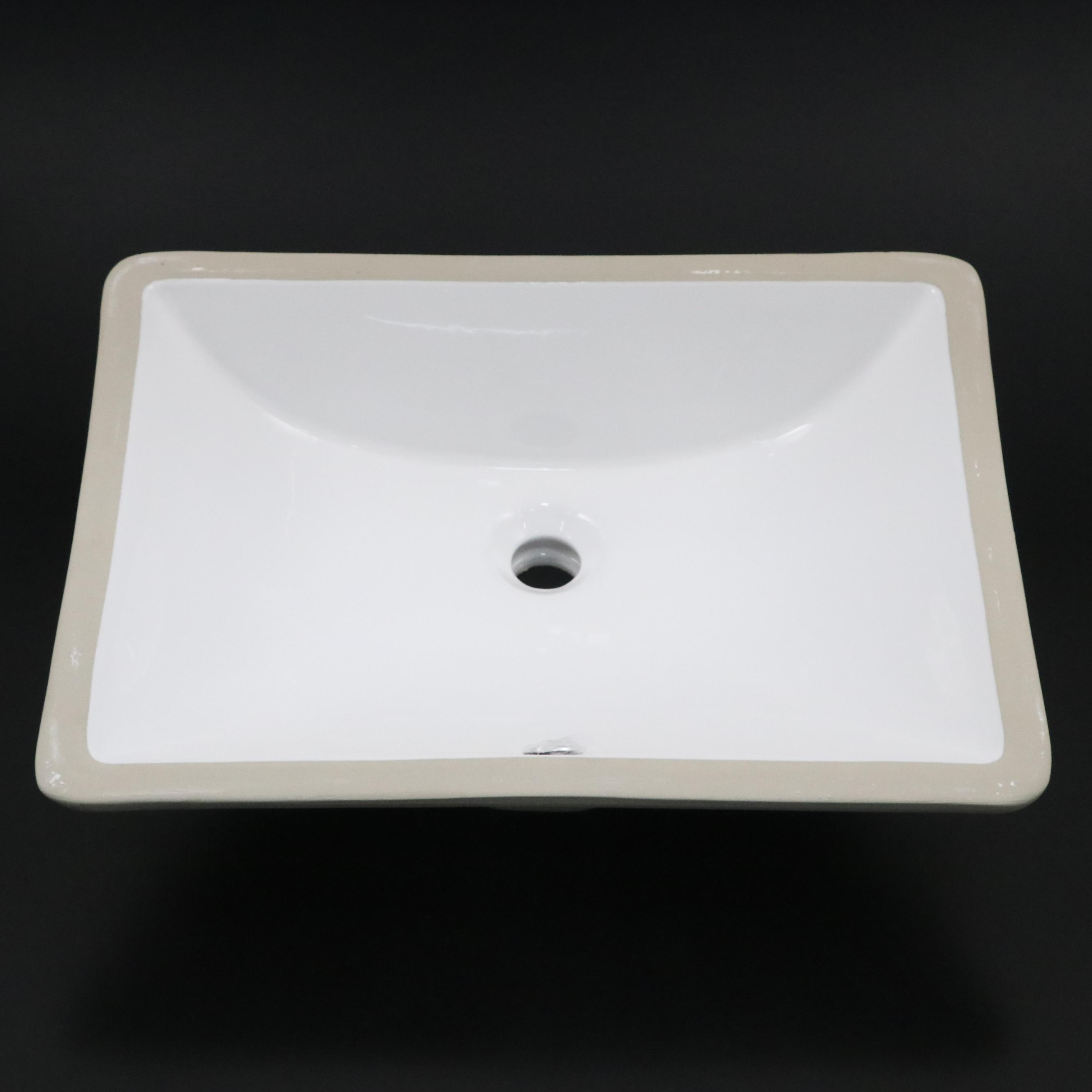 18" Rectangular Porcelain Undermount Sink