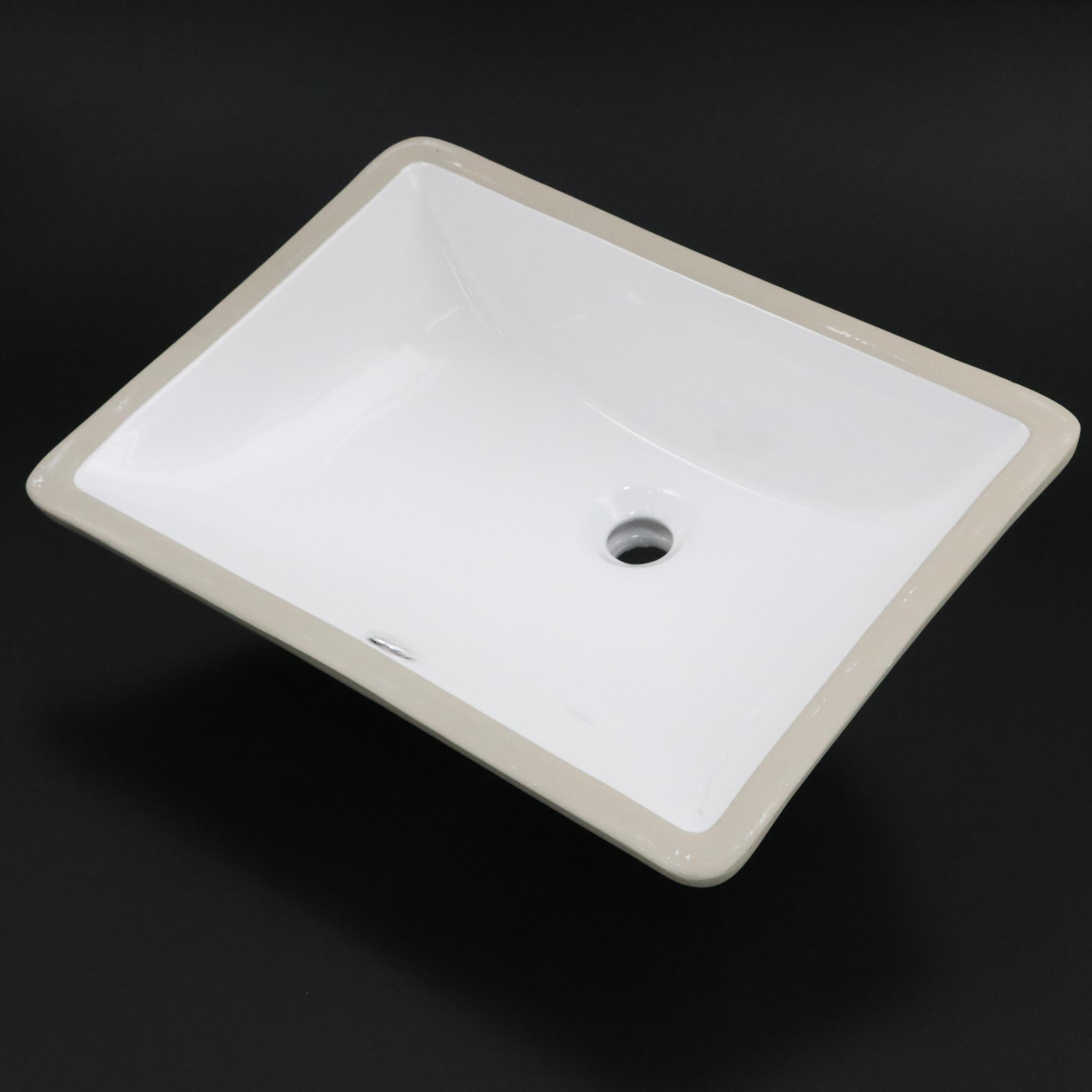 18" Rectangular Porcelain Undermount Sink