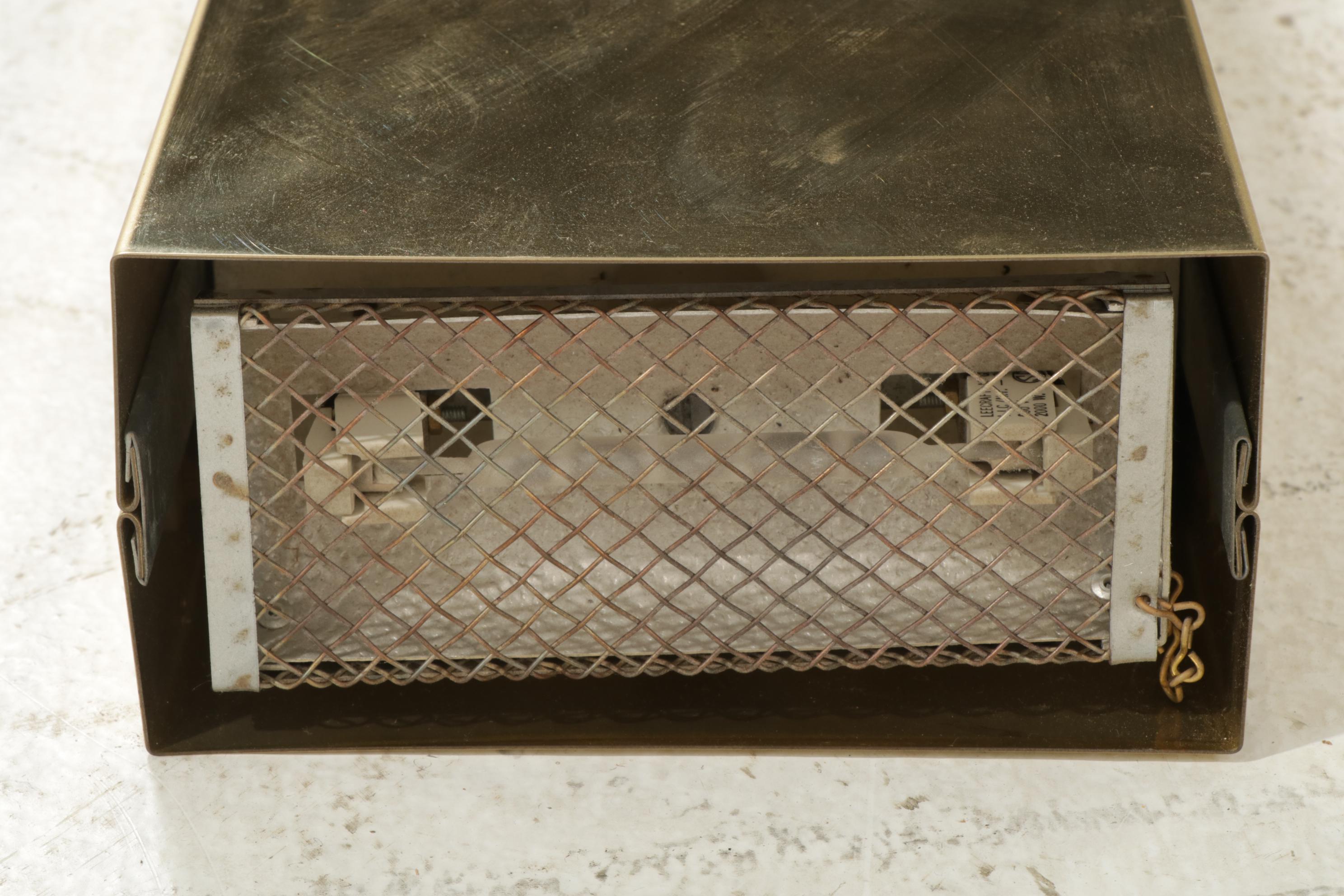 Casella "Pylon" Modernist Brass Torchiere Floor Lamp, Late 20th Century