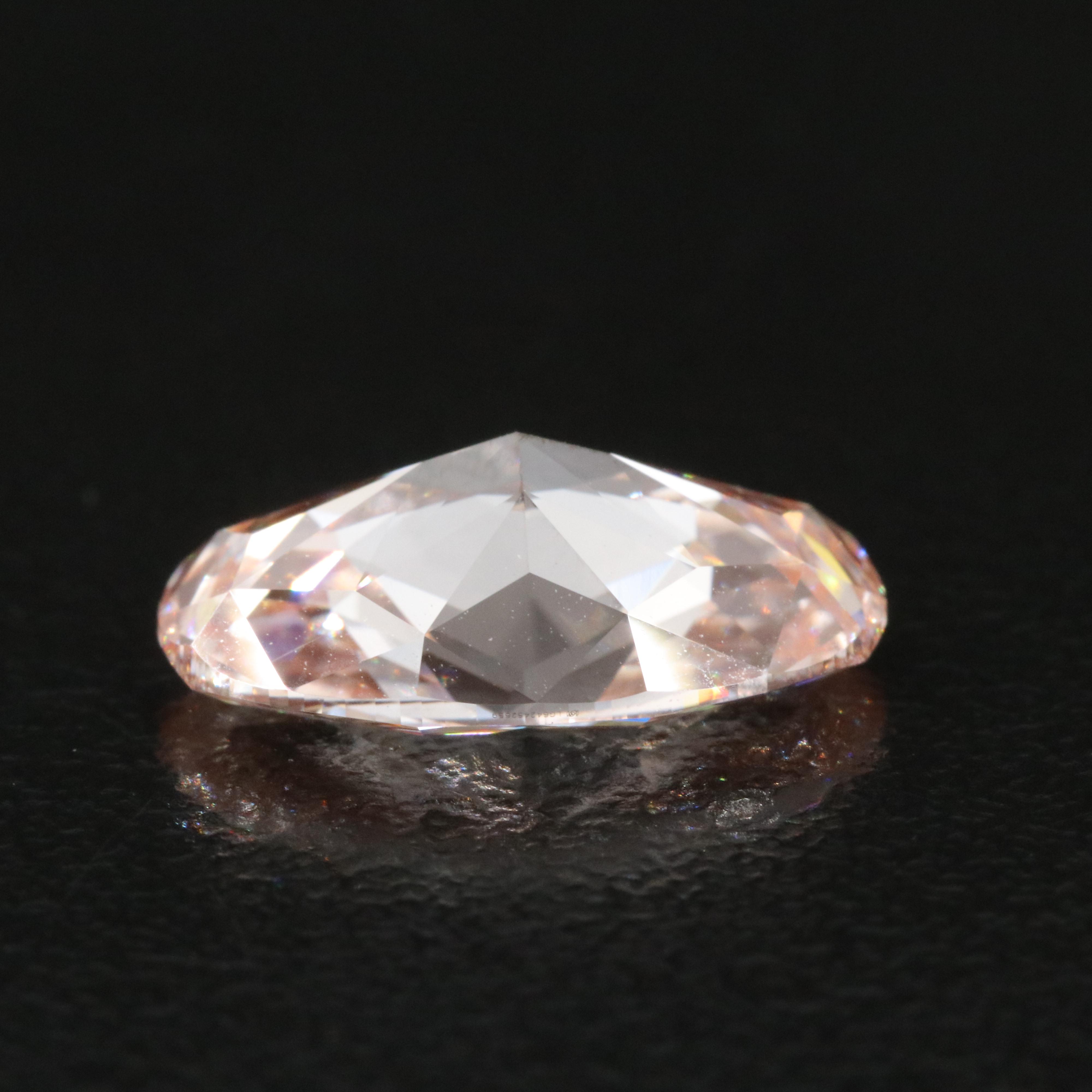 Loose 3.34 CT Lab Grown Fancy Pink Diamond with IGI Report