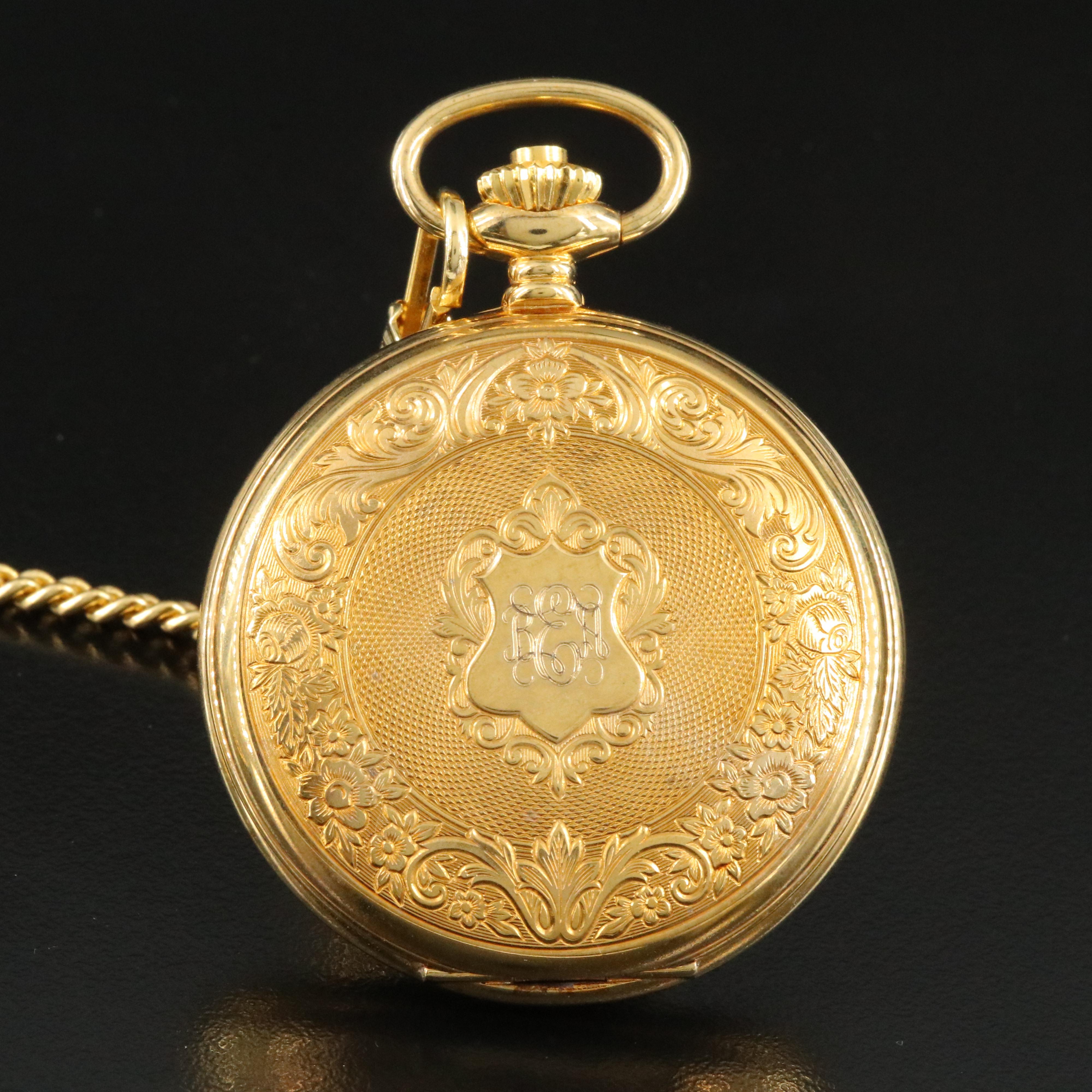 André  Phillipe  Swiss Quartz Pocket Watch and Pocket Knife Fob