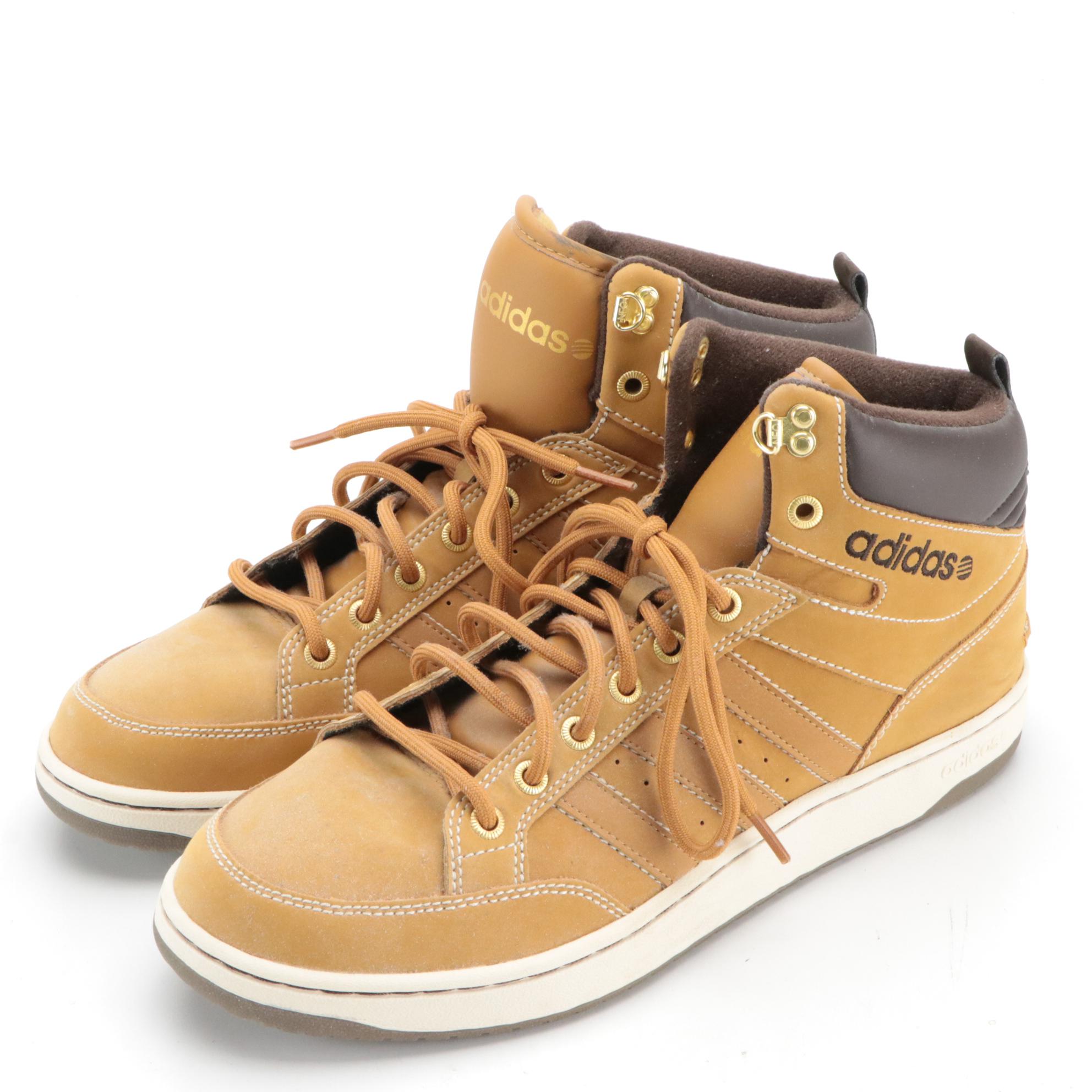 Men's Adidas Neo Hoops Mid Sneakers and Rocky Hiking Boots with Boxes