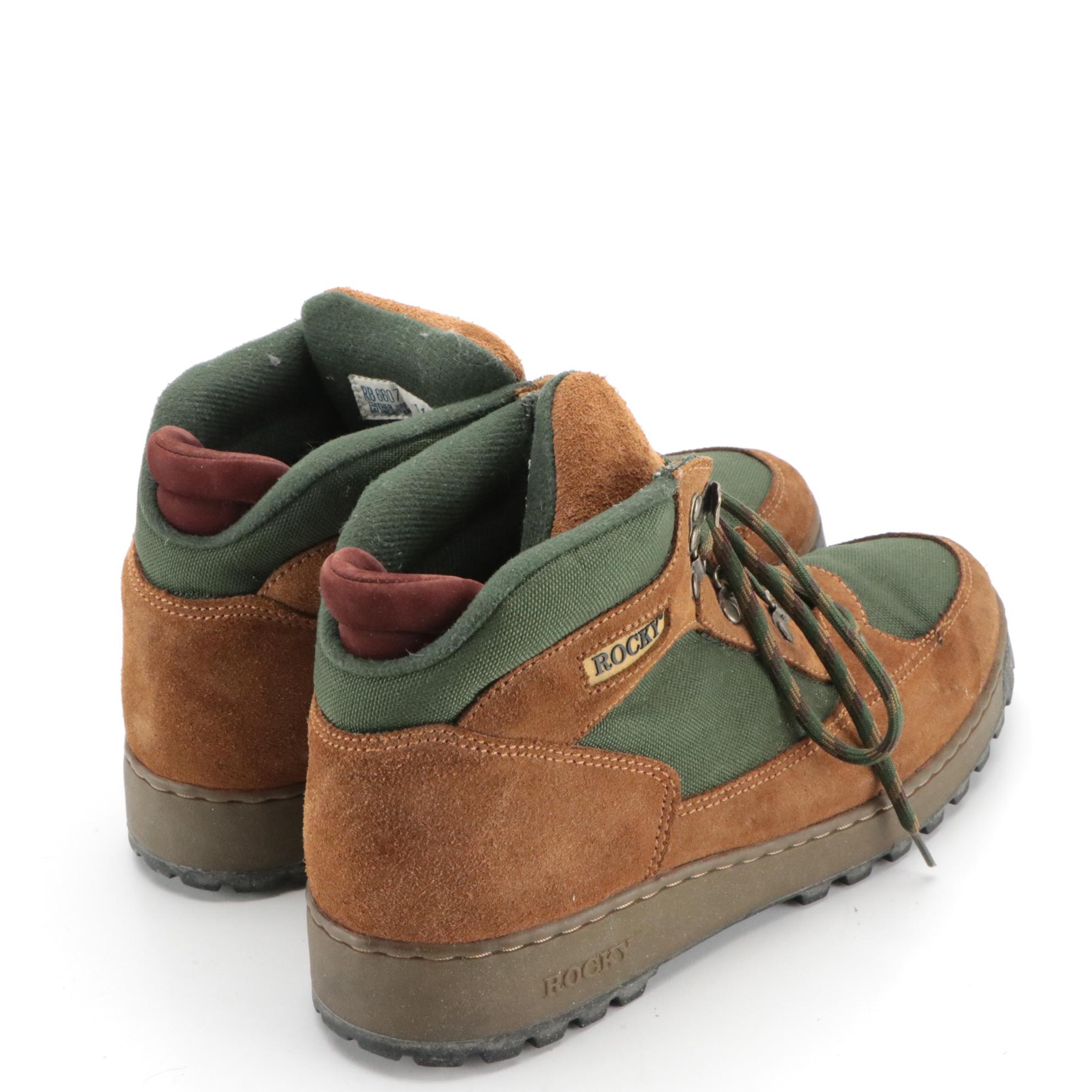 Men's Adidas Neo Hoops Mid Sneakers and Rocky Hiking Boots with Boxes