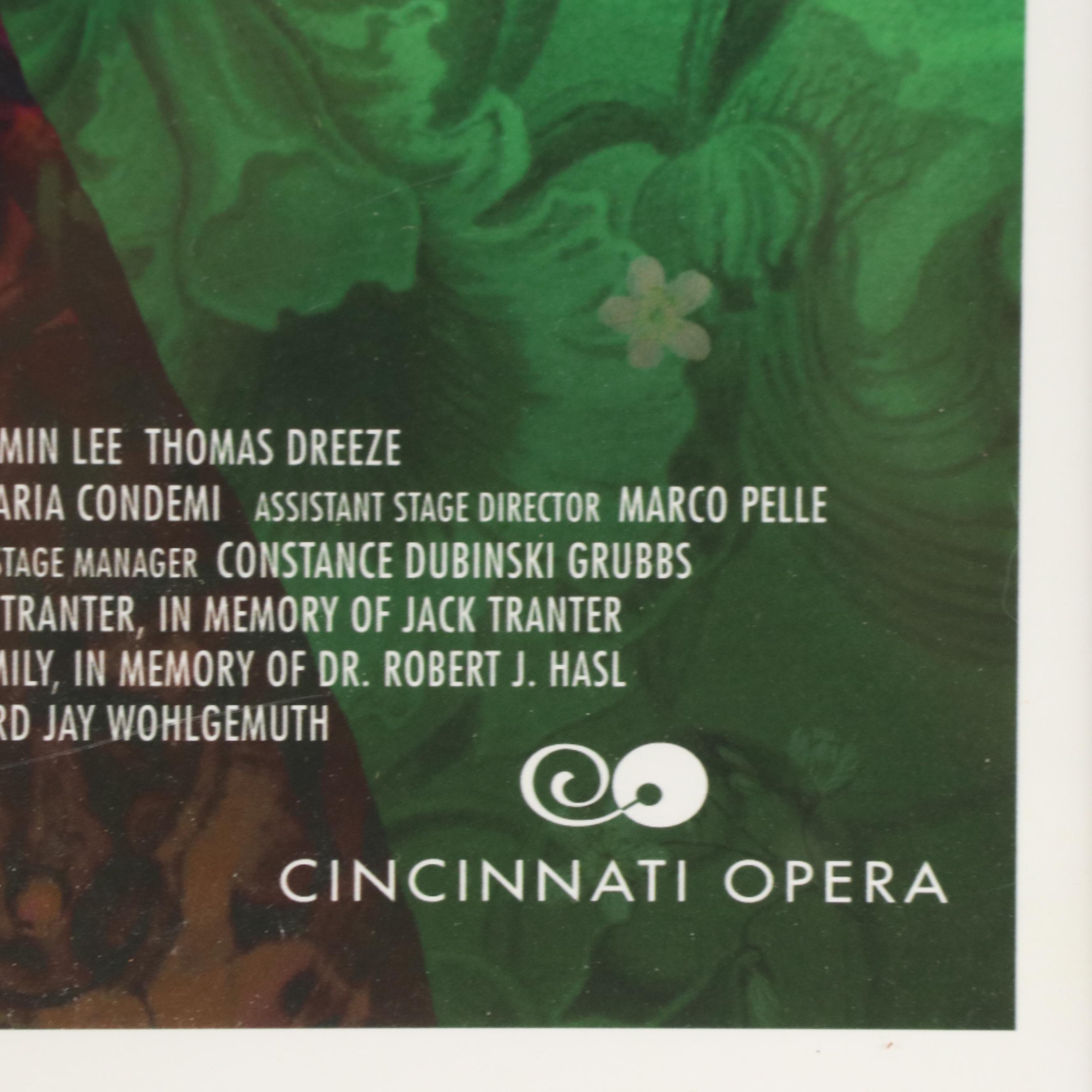 Cincinnati Opera Poster for "Frida," 2017
