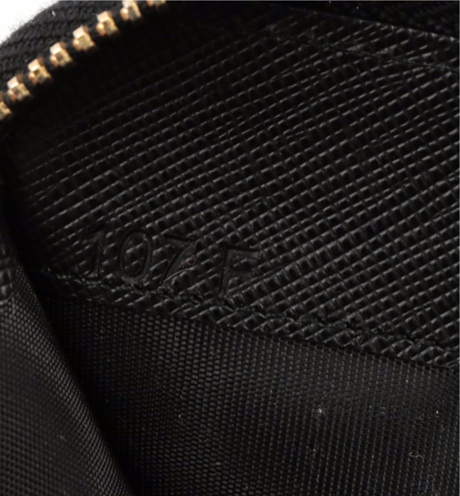 Prada Saffiano Leather Zip-Around Bow Wallet