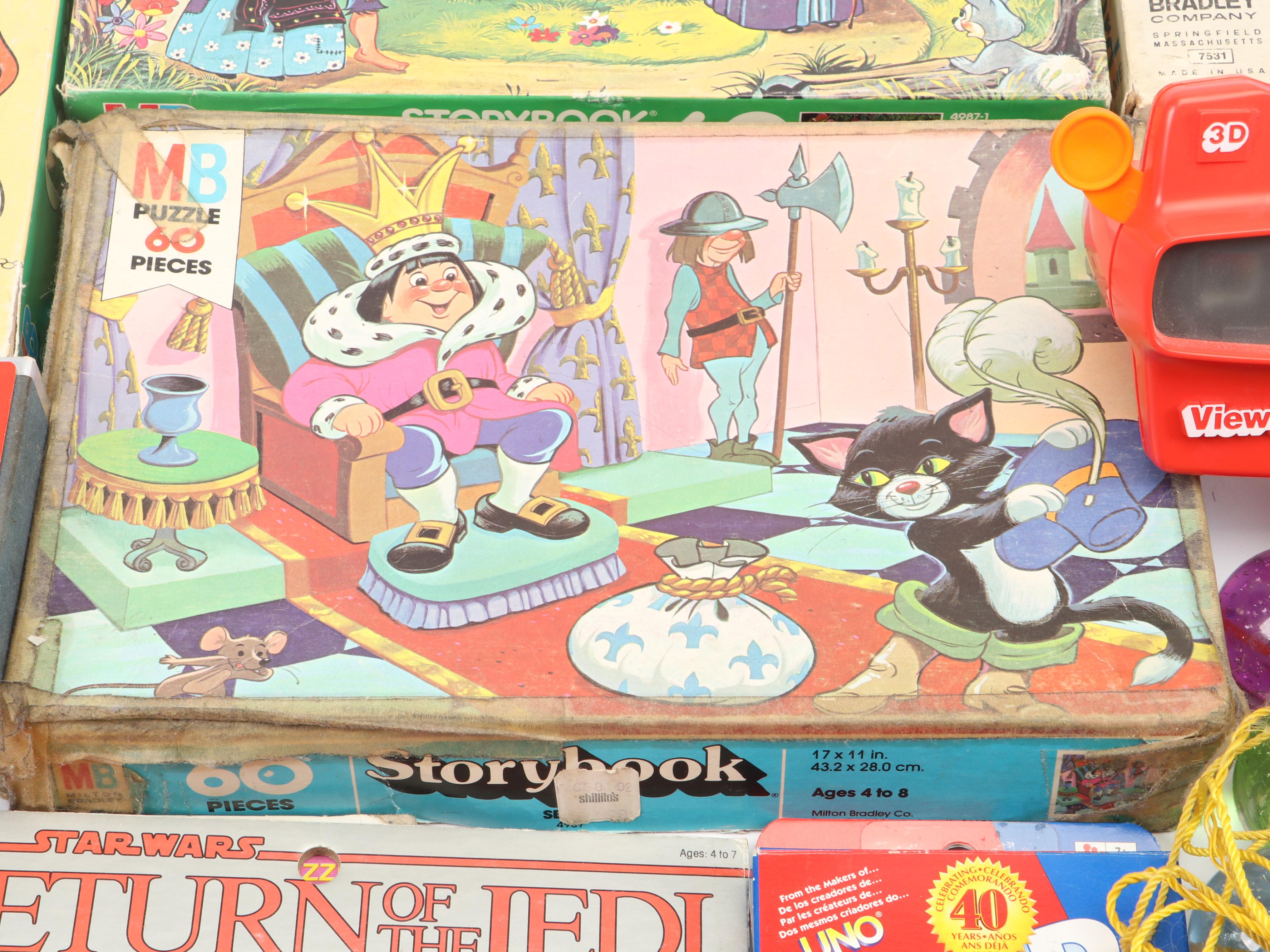 Milton Bradley with Other Puzzles, Games, View-Master, Toys and More