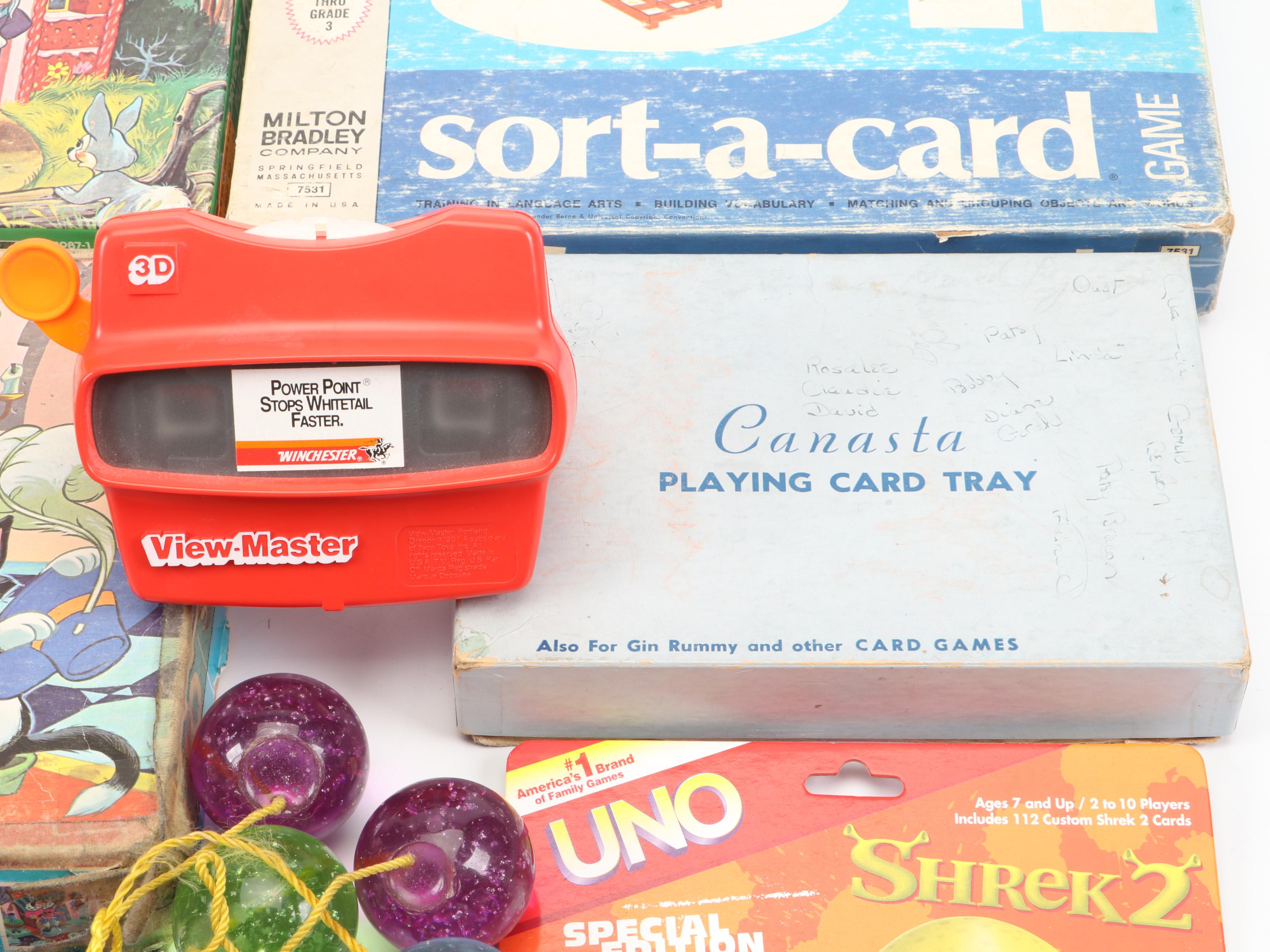 Milton Bradley with Other Puzzles, Games, View-Master, Toys and More