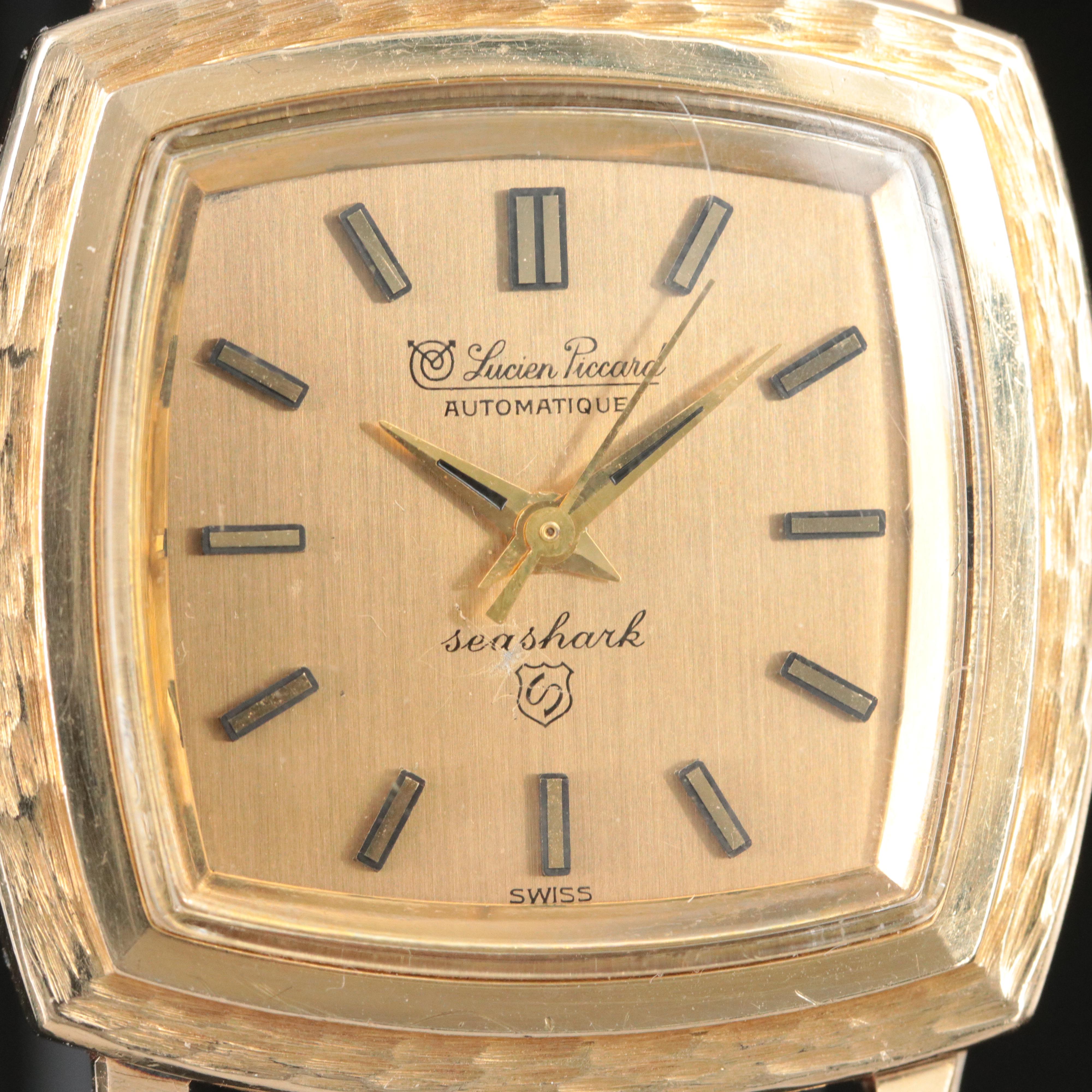 14K Lucien Piccard Seashark Automatic Watch