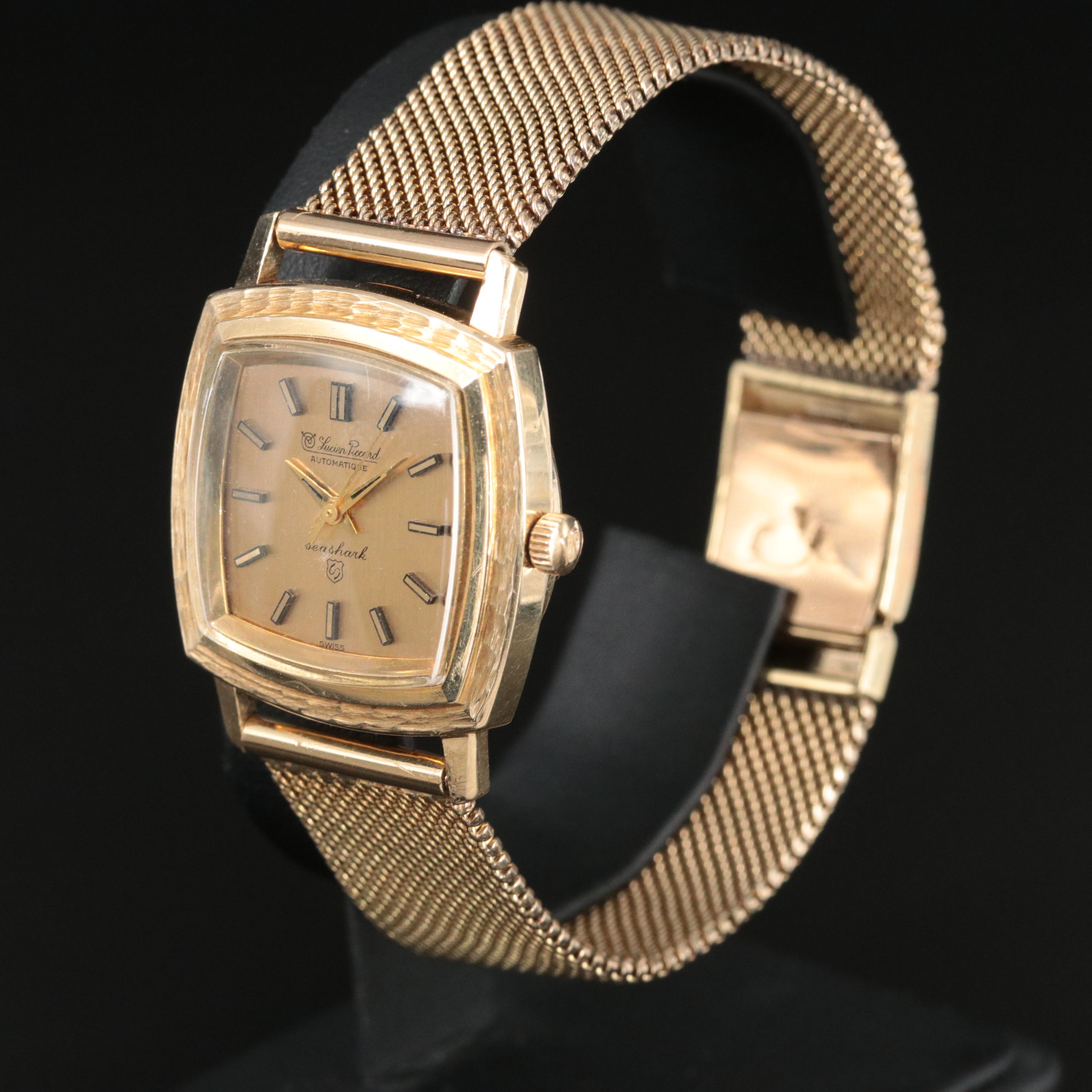 14K Lucien Piccard Seashark Automatic Watch