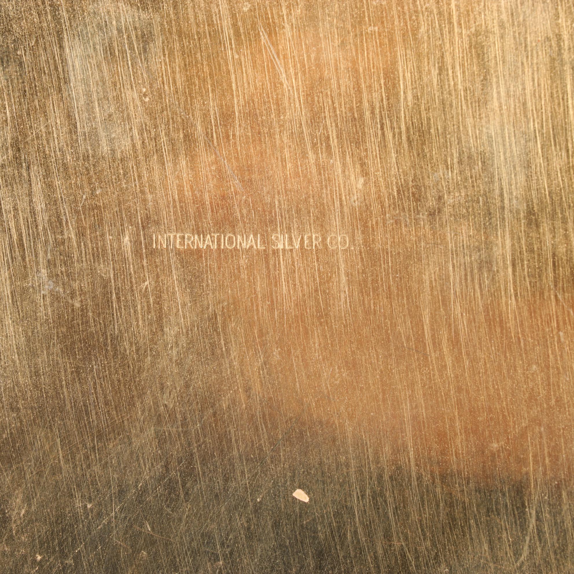 Polished Brass and Metal Champagne Bucket & Hors D'oeuvre Trays