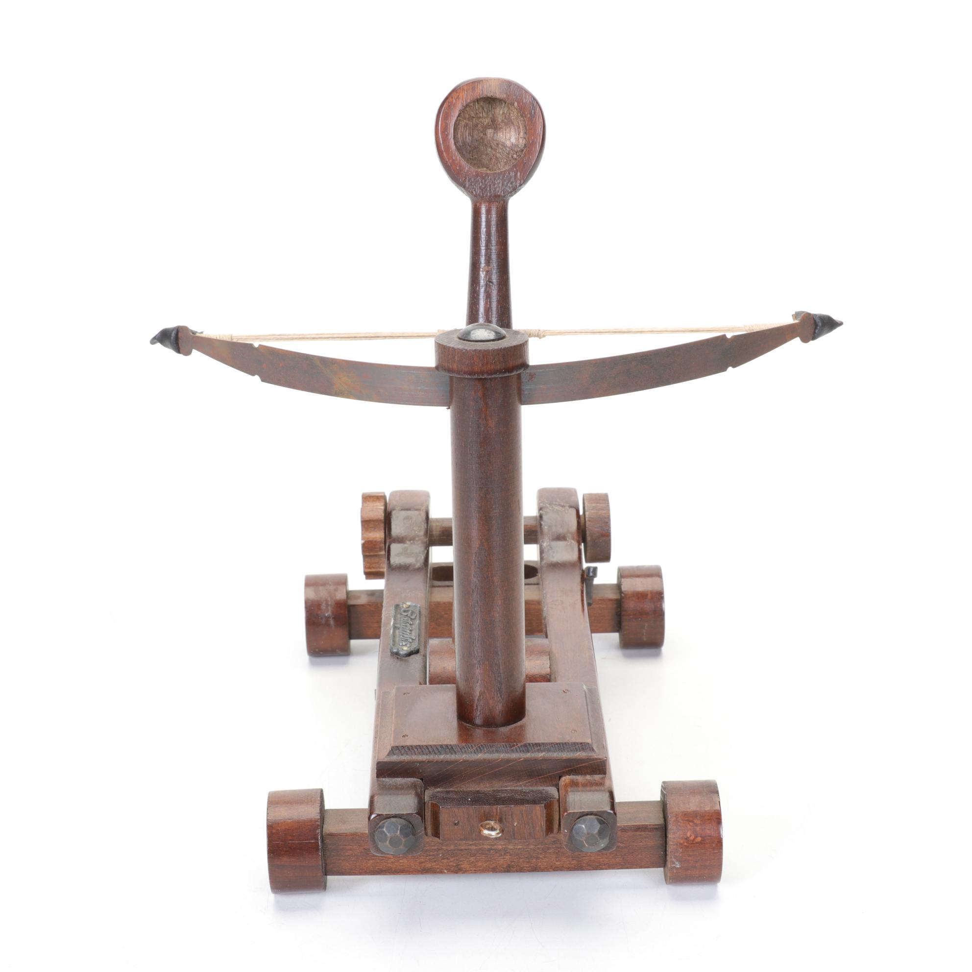 Handmade Wooden Catapult Replica