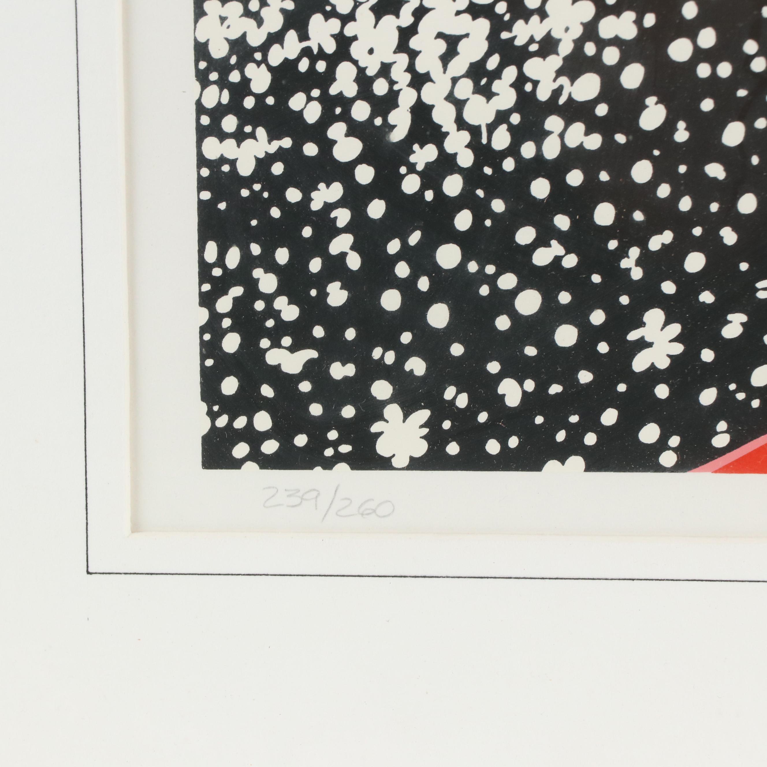 Erté Art Deco Serigraph "Winter," 1975