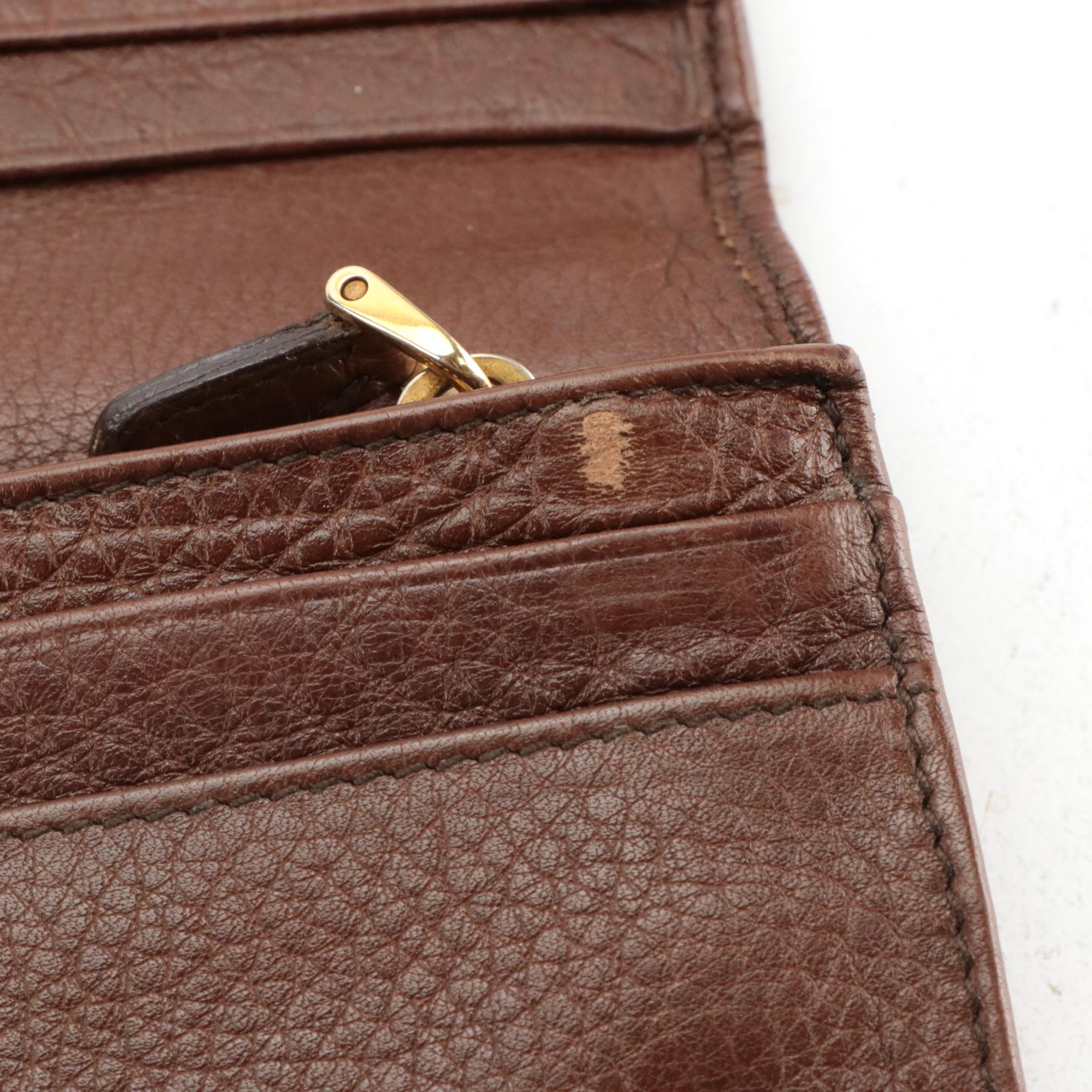 Prada Continental Flap Wallet in Dark Brown Cervo Calfskin Leather