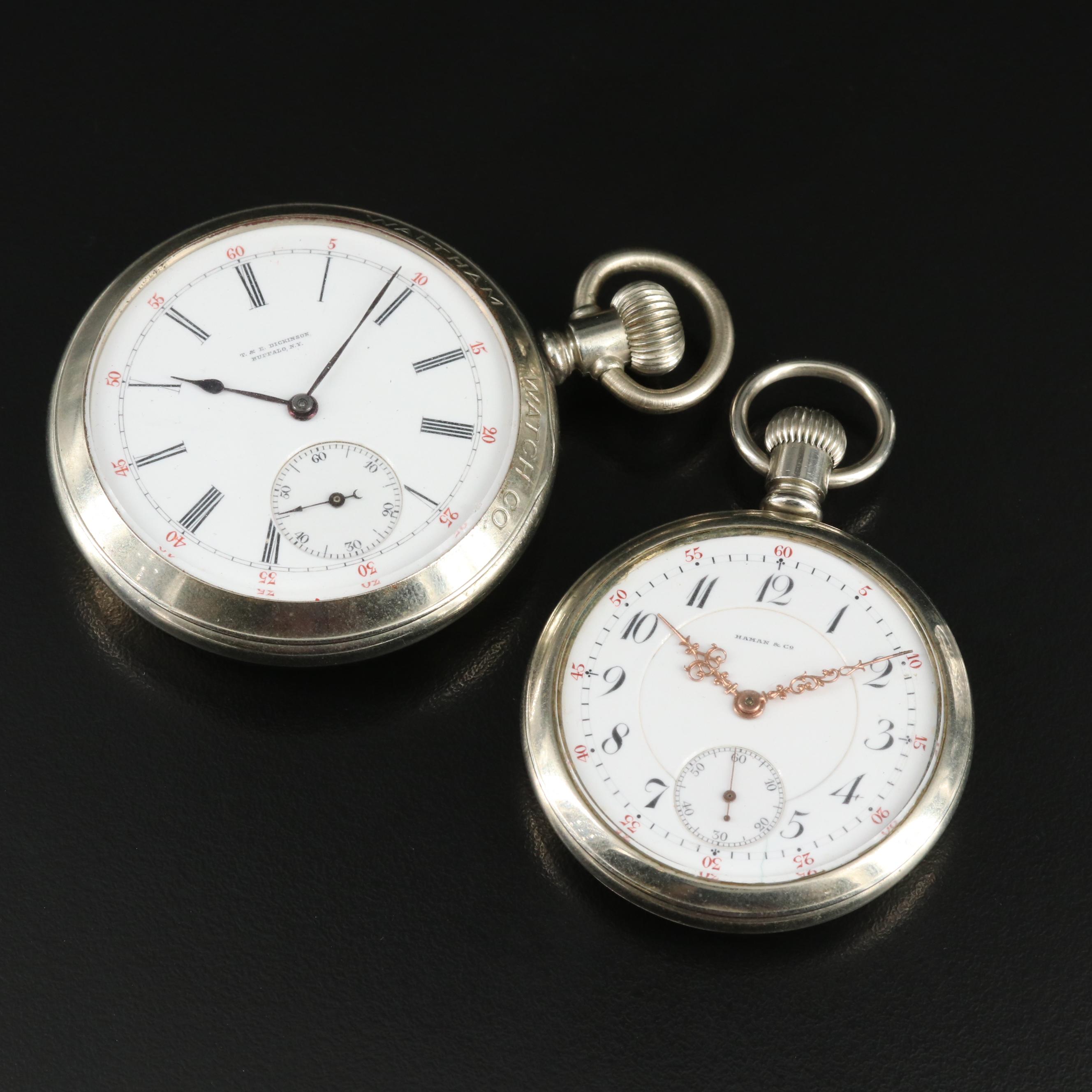 Pair of Exhibition Back Pocket Watches