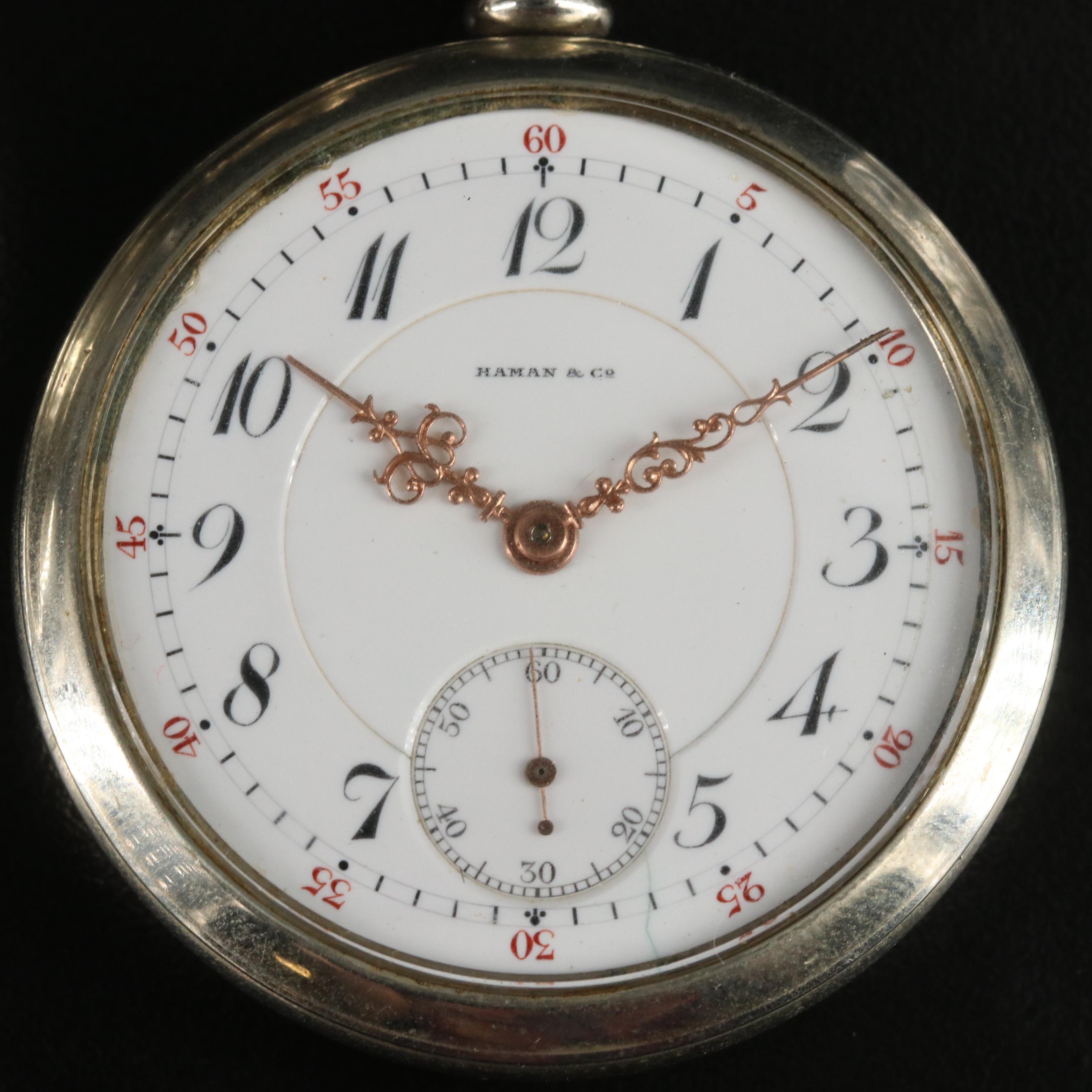 Pair of Exhibition Back Pocket Watches