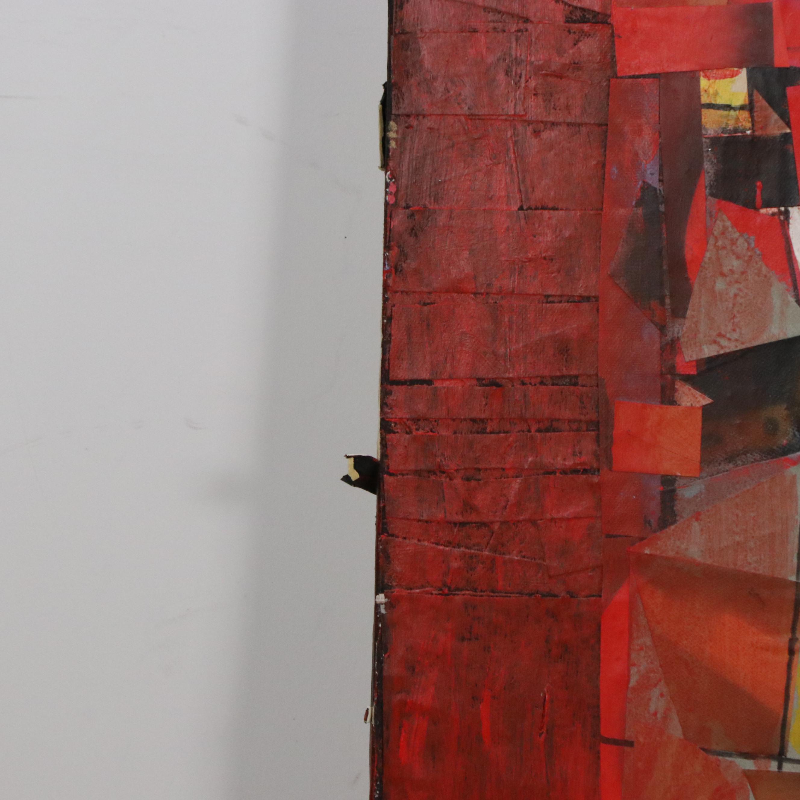 Ronald Gustin Ahlstrom Abstract Acrylic Painting "Jazz One"