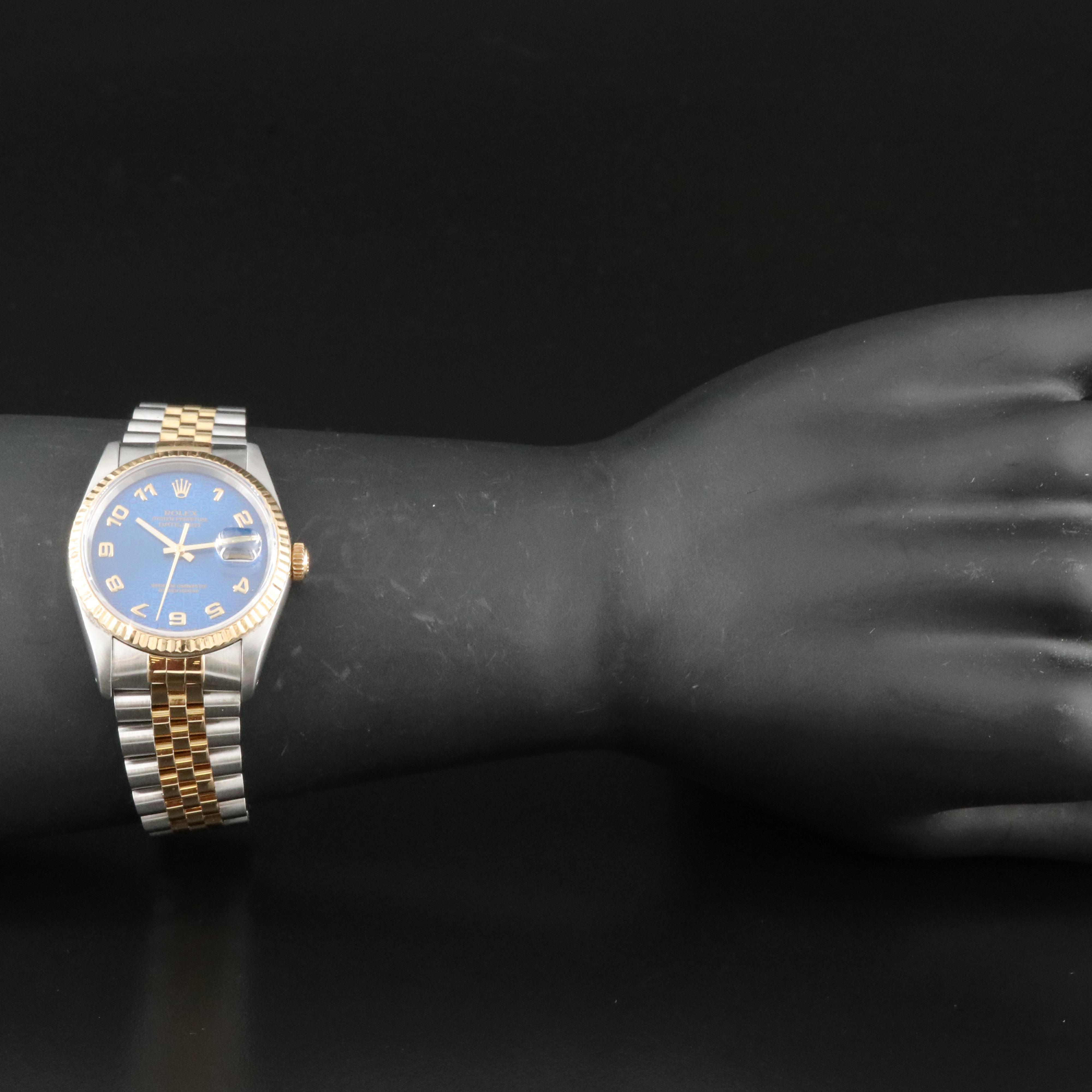 1991 Rolex Blue Jubilee Dial Datejust Watch