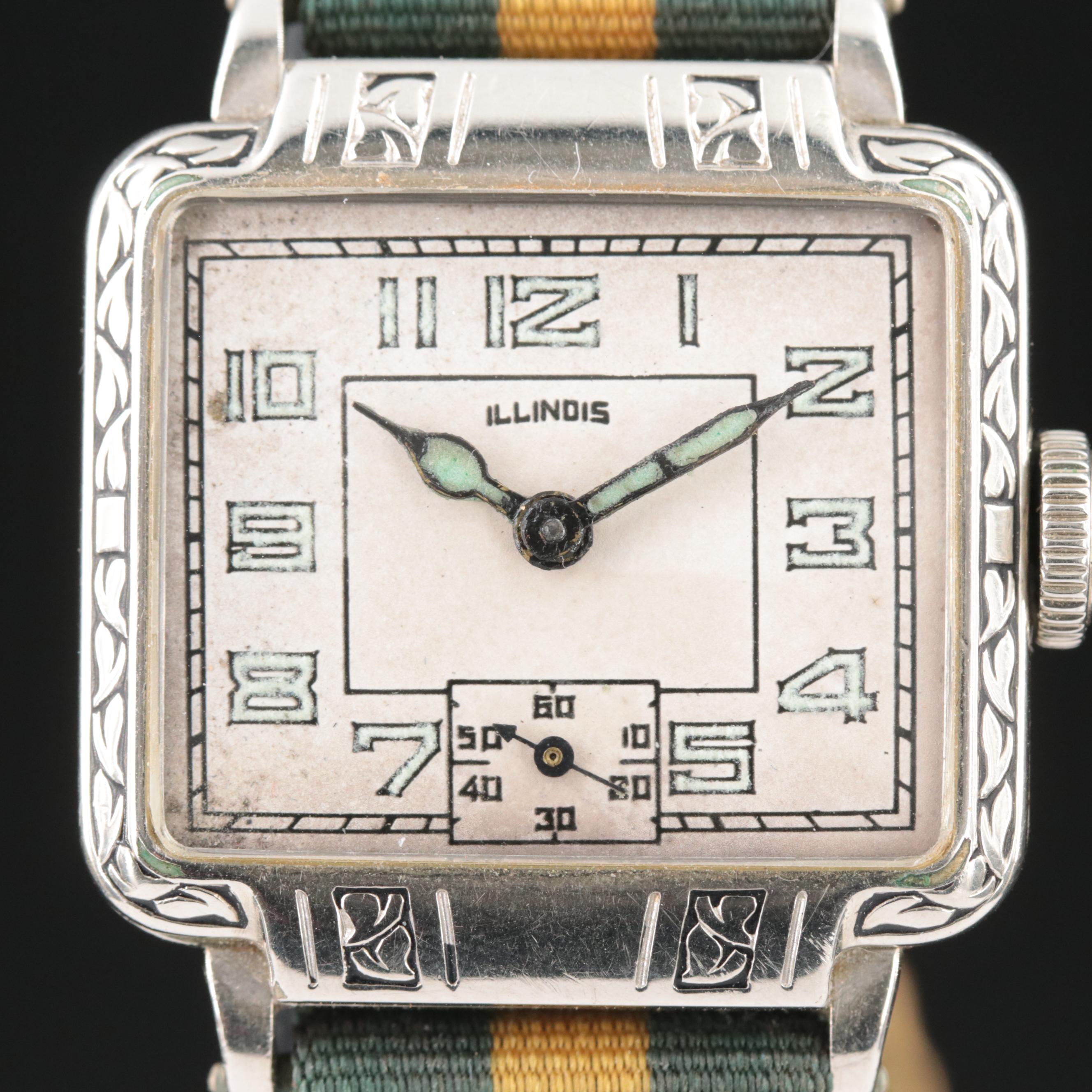 1930s Art Deco Illinois Watch Co. "Manhattan" Watch
