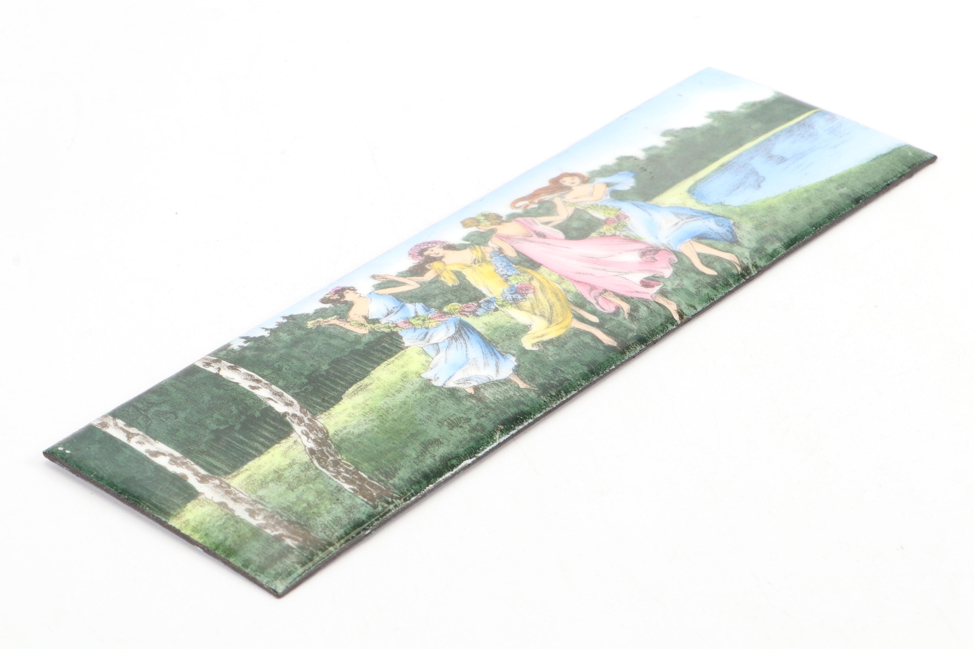 Spring Dance of the Nymphs Metal Wall-Hanging Decoration, Late 20th C.