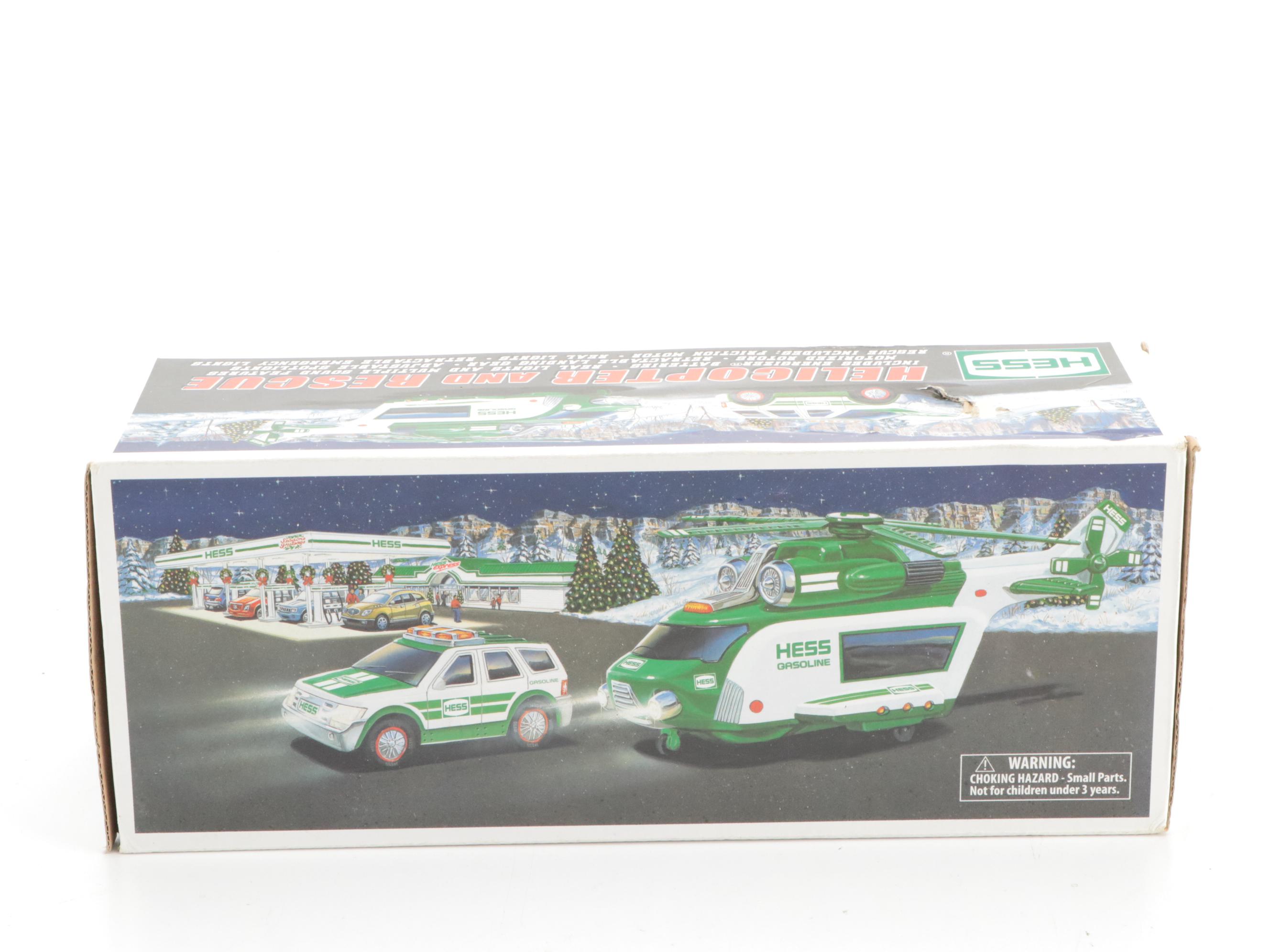 Hess Helicopter and Rescue Diecast Models with McDonald's Hot Wheels and More