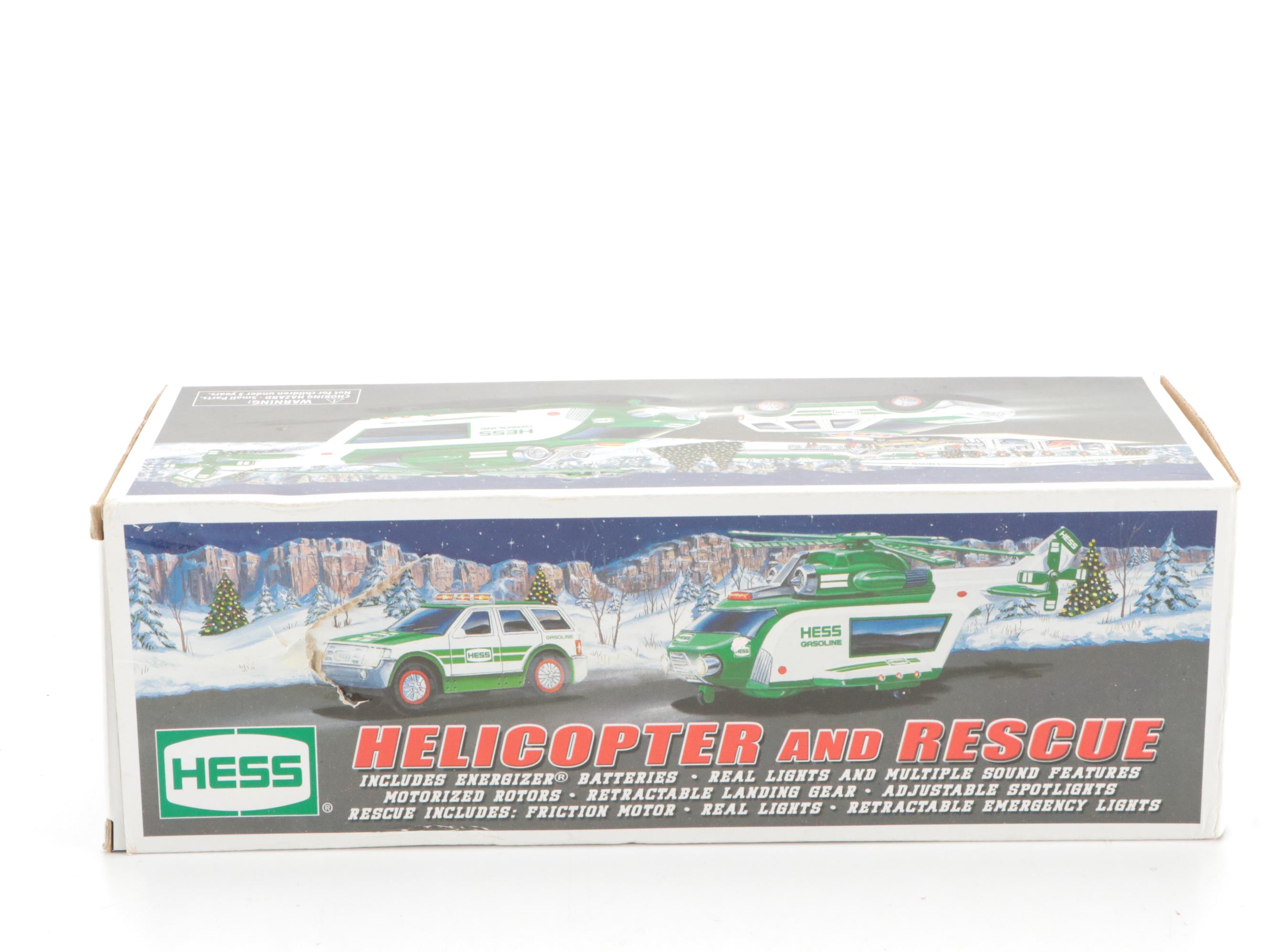 Hess Helicopter and Rescue Diecast Models with McDonald's Hot Wheels and More