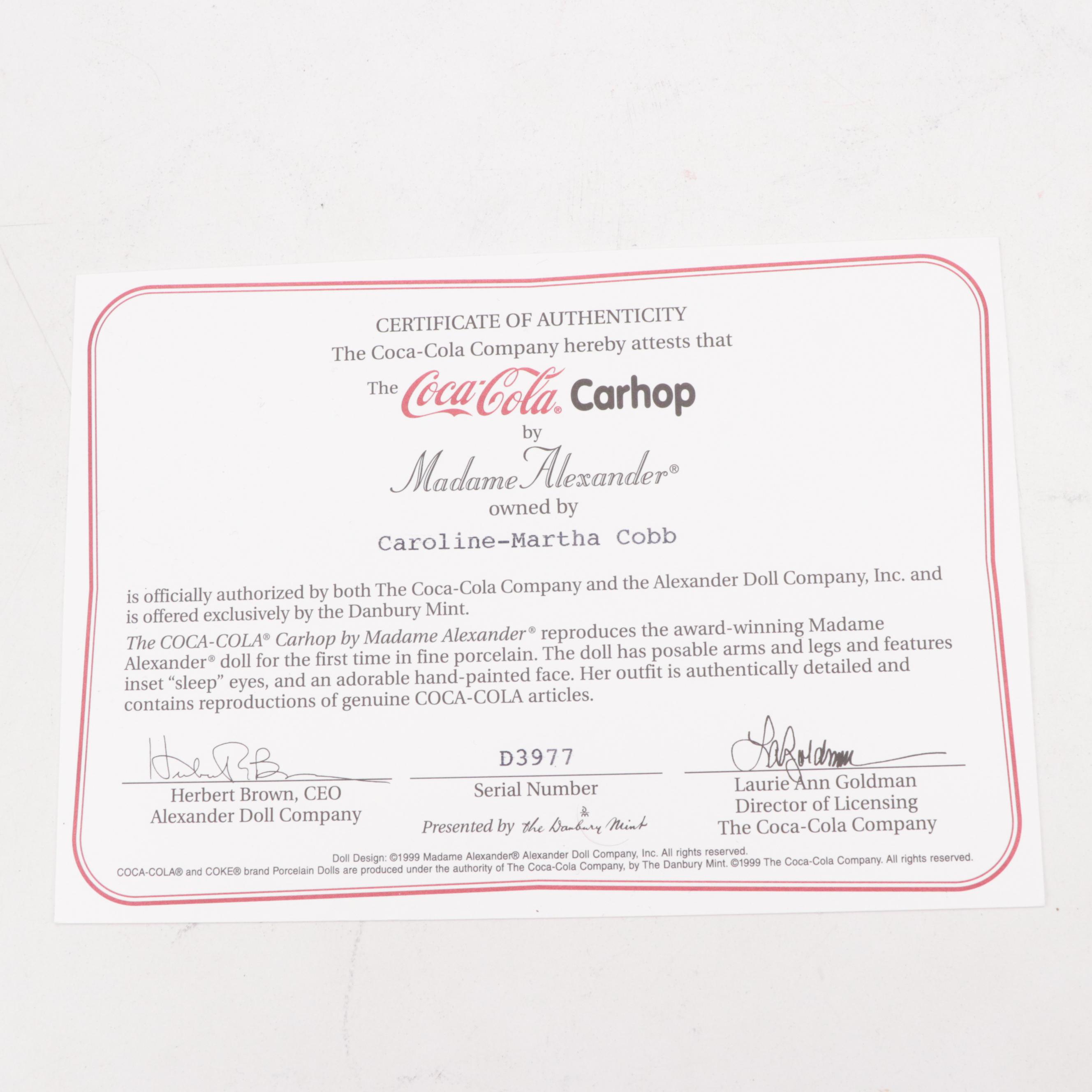 The Danbury Mint for Madame Alexander Porcelain Dolls