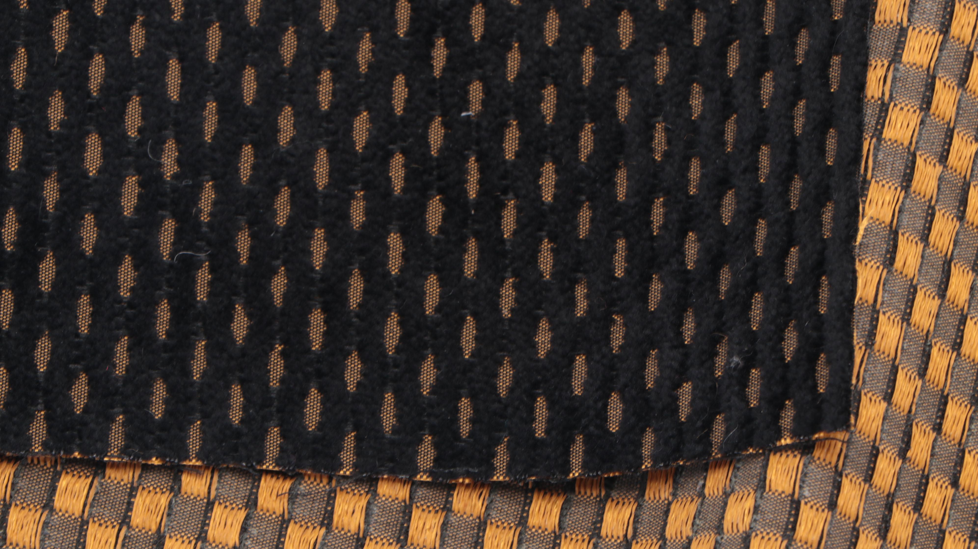 3' x 5' Handmade Indian Chain-Stitch Rug With Batik Prints and Fabric Remnants