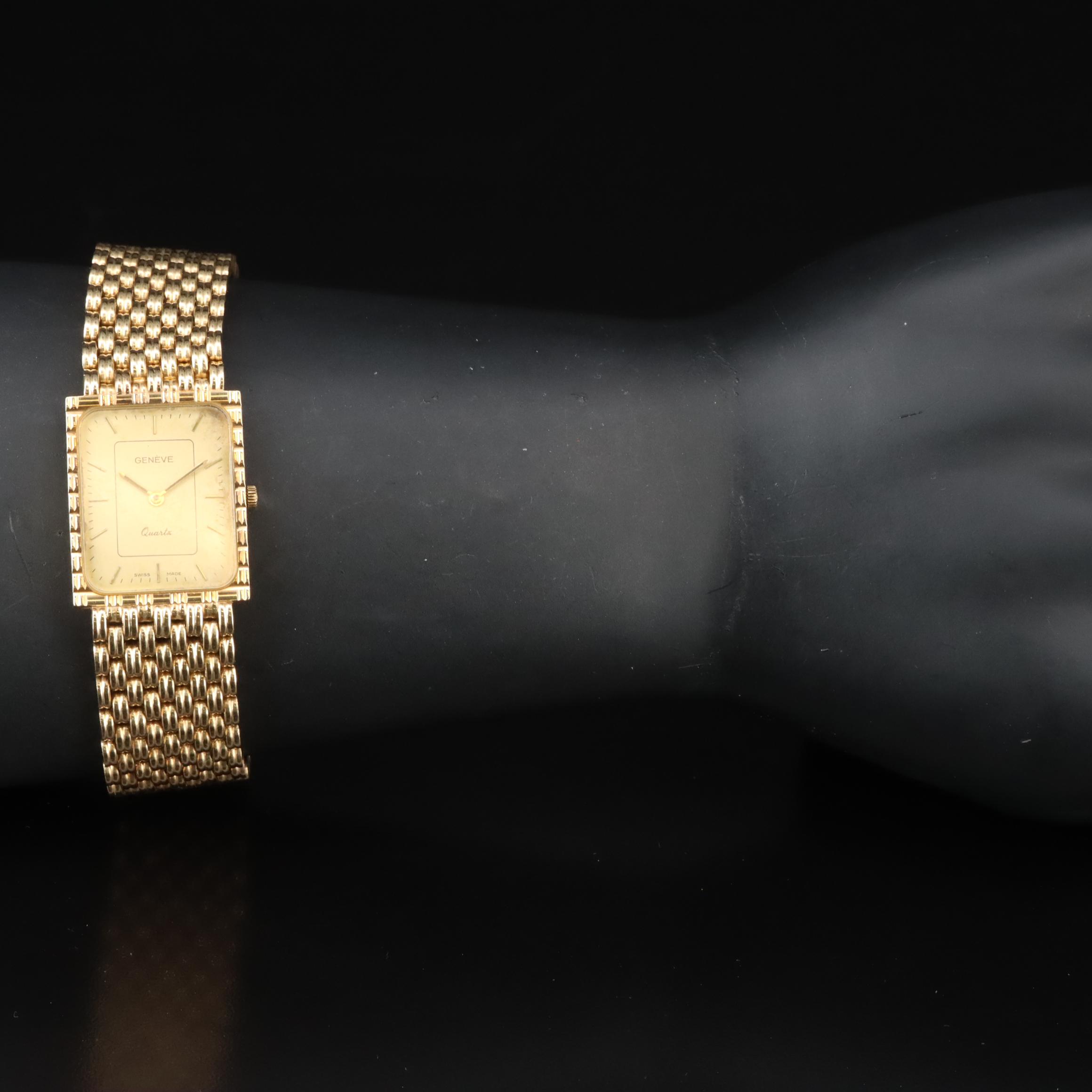 14K Geneve Swiss Quartz Watch