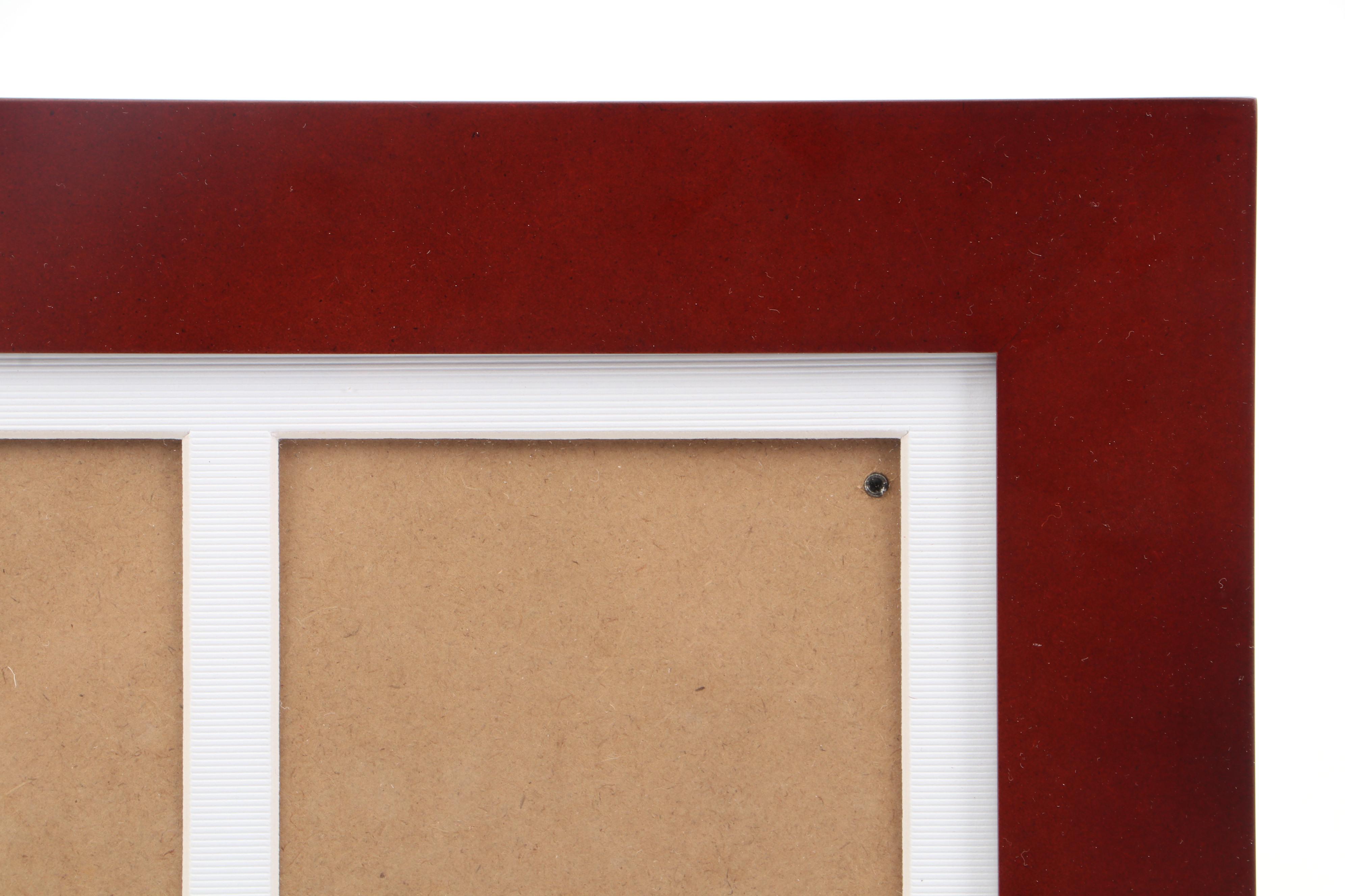 Segmented Three-Part Photo Frame with Malden Photo Frame and Wood Photo Clip