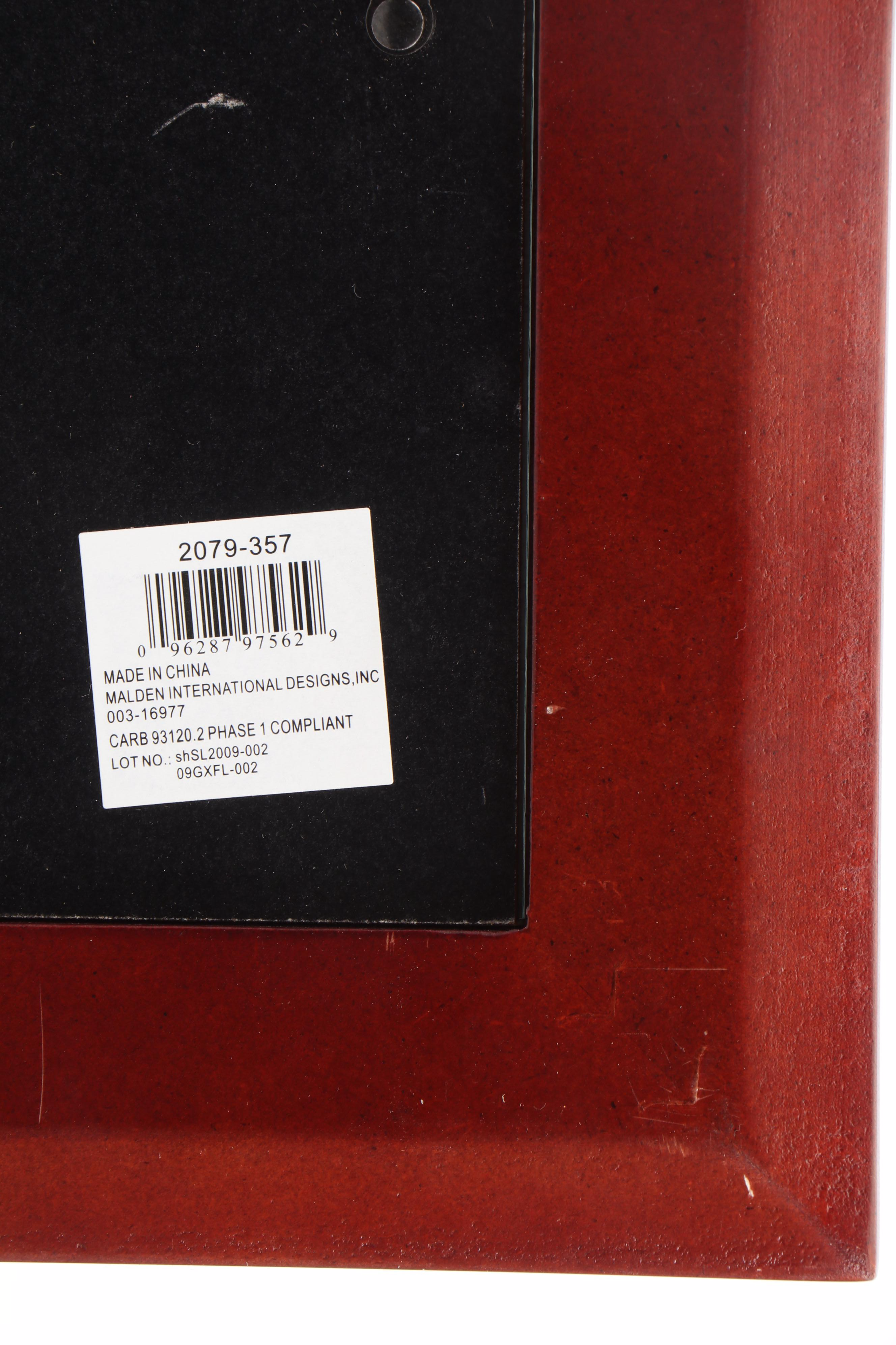 Segmented Three-Part Photo Frame with Malden Photo Frame and Wood Photo Clip