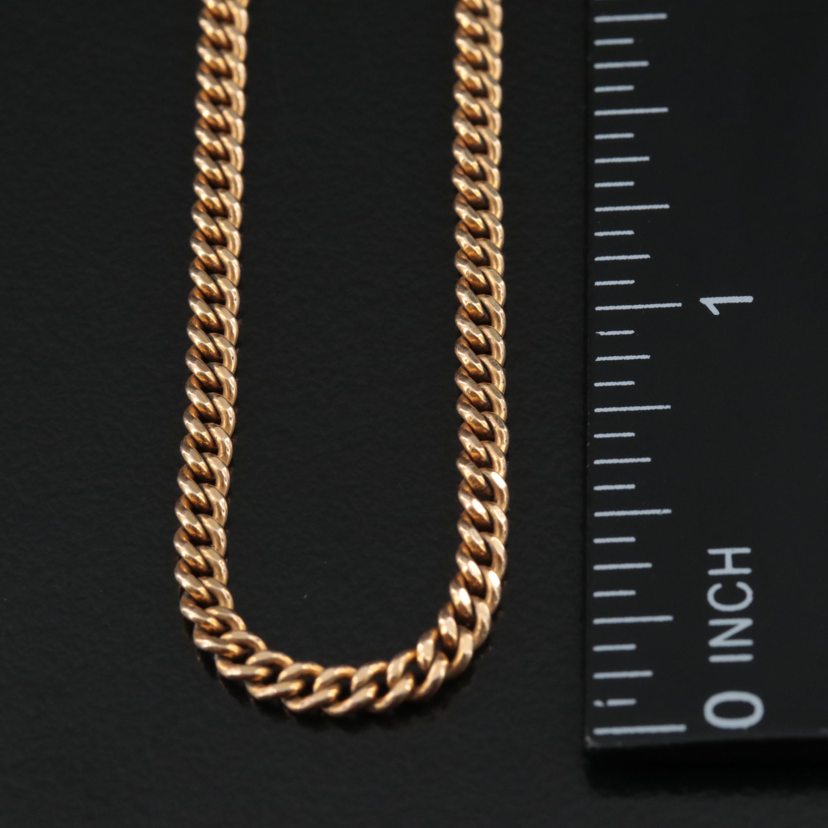 Gold-Filled Curb Chain Necklace