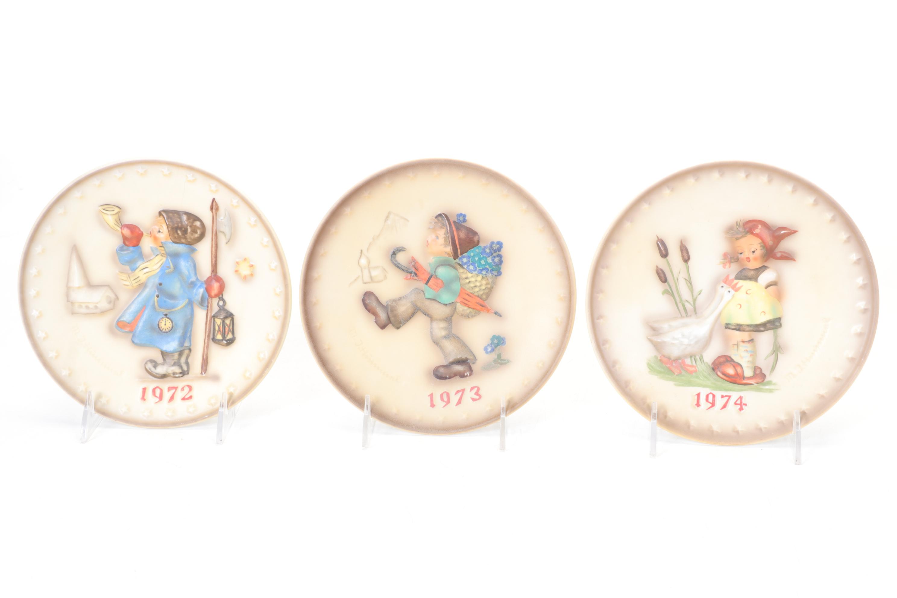 Goebel Porcelain Hummel Figurines and Collector Annual Plates, 1972 - 1990