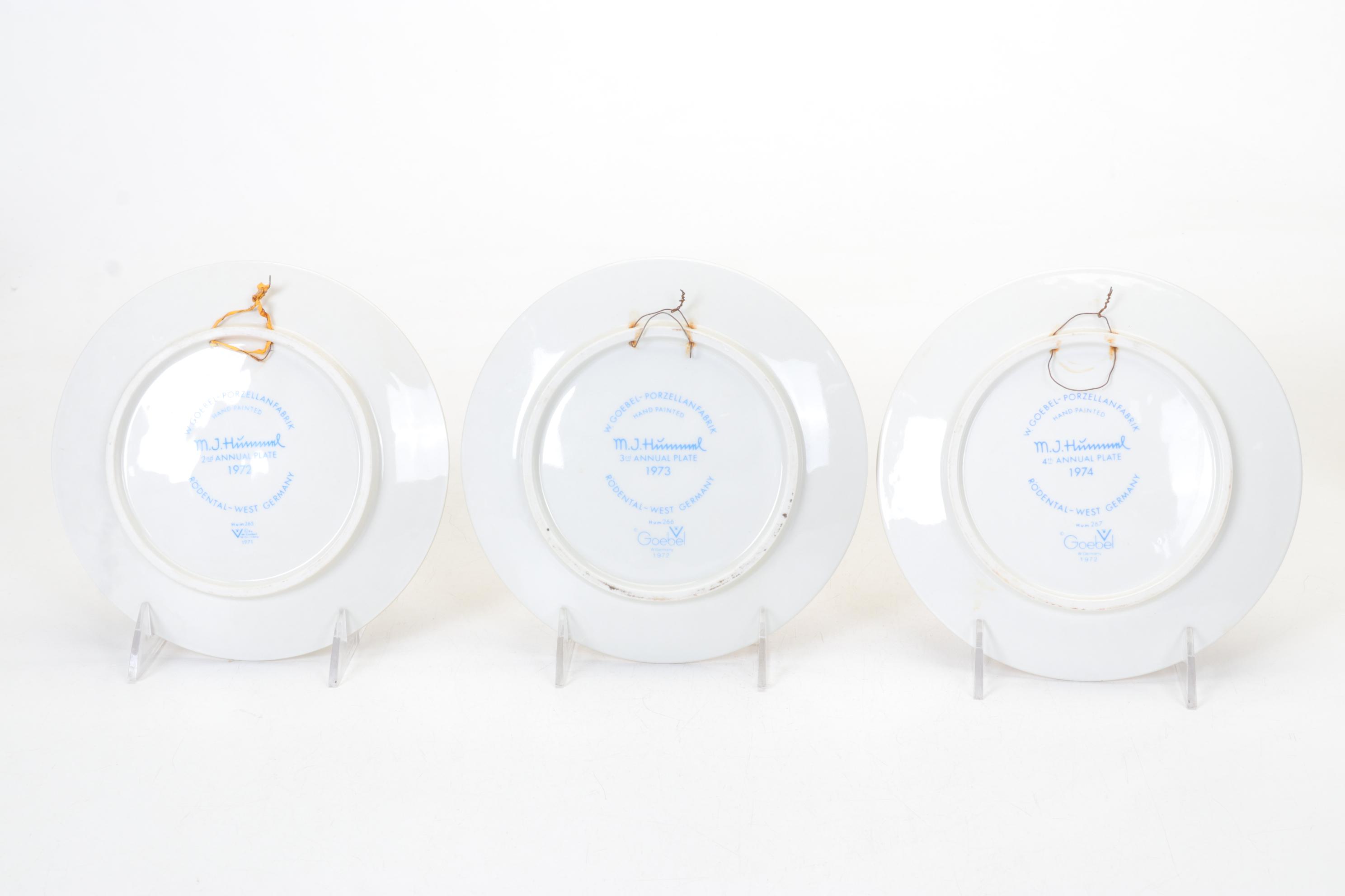 Goebel Porcelain Hummel Figurines and Collector Annual Plates, 1972 - 1990