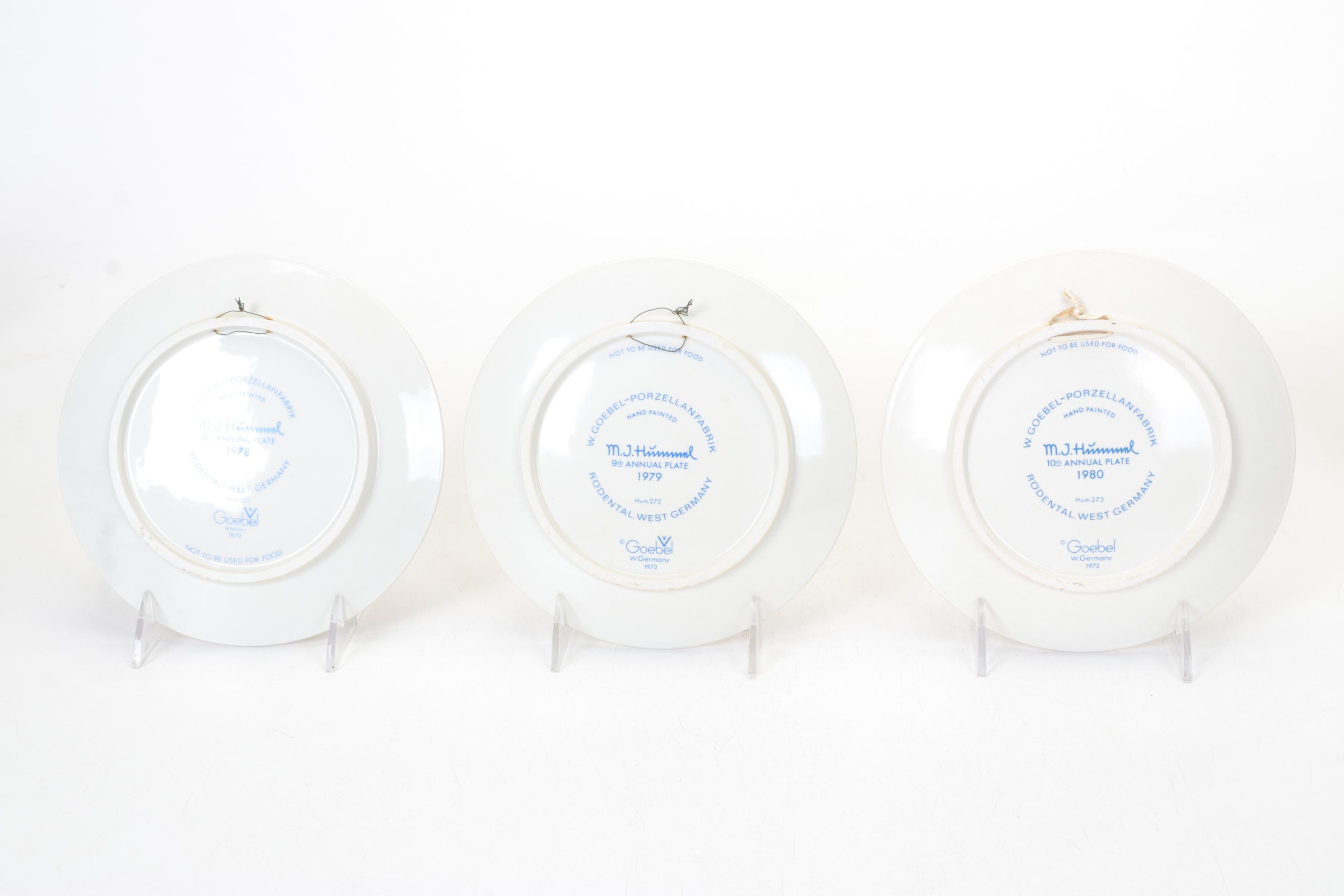 Goebel Porcelain Hummel Figurines and Collector Annual Plates, 1972 - 1990