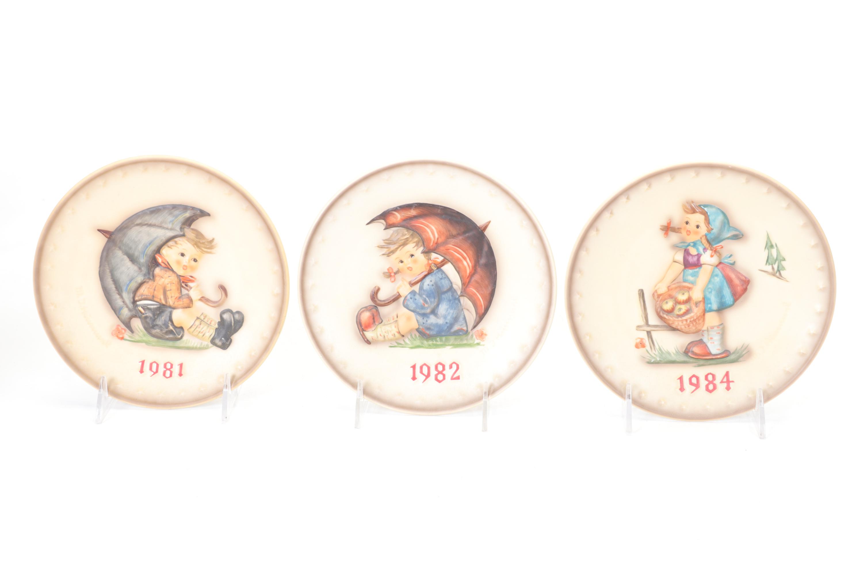 Goebel Porcelain Hummel Figurines and Collector Annual Plates, 1972 - 1990
