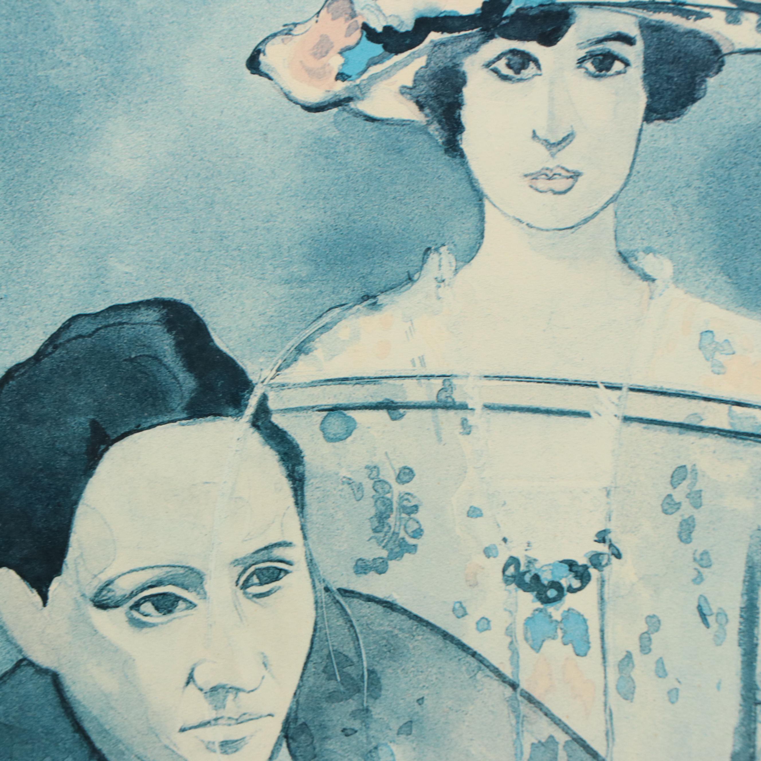 Lucille Lortel Offset Lithograph Poster "Gertrude Stein and a Companion"