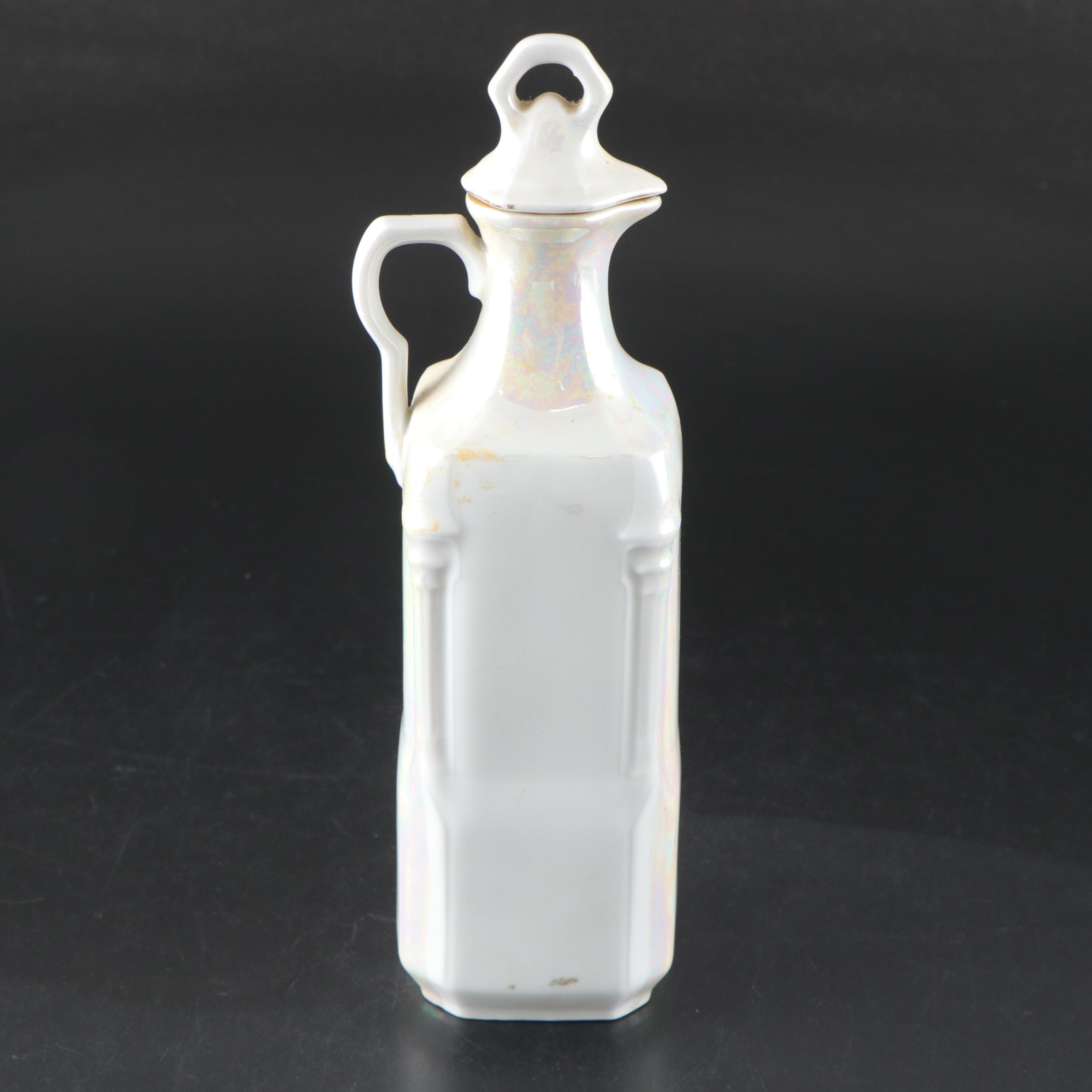 Victoria Porcelain Lusterware Canister Set with Other Salt Box