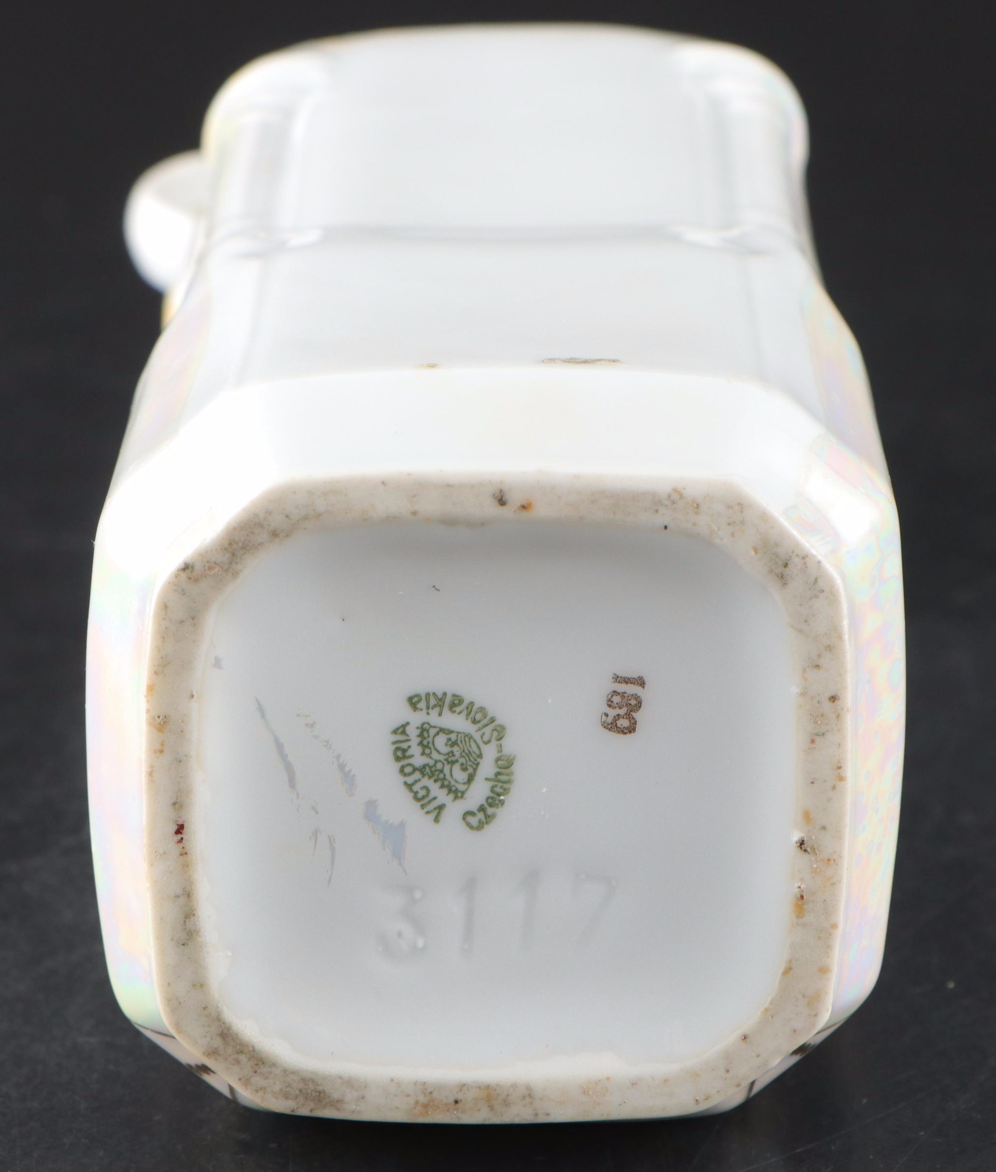 Victoria Porcelain Lusterware Canister Set with Other Salt Box