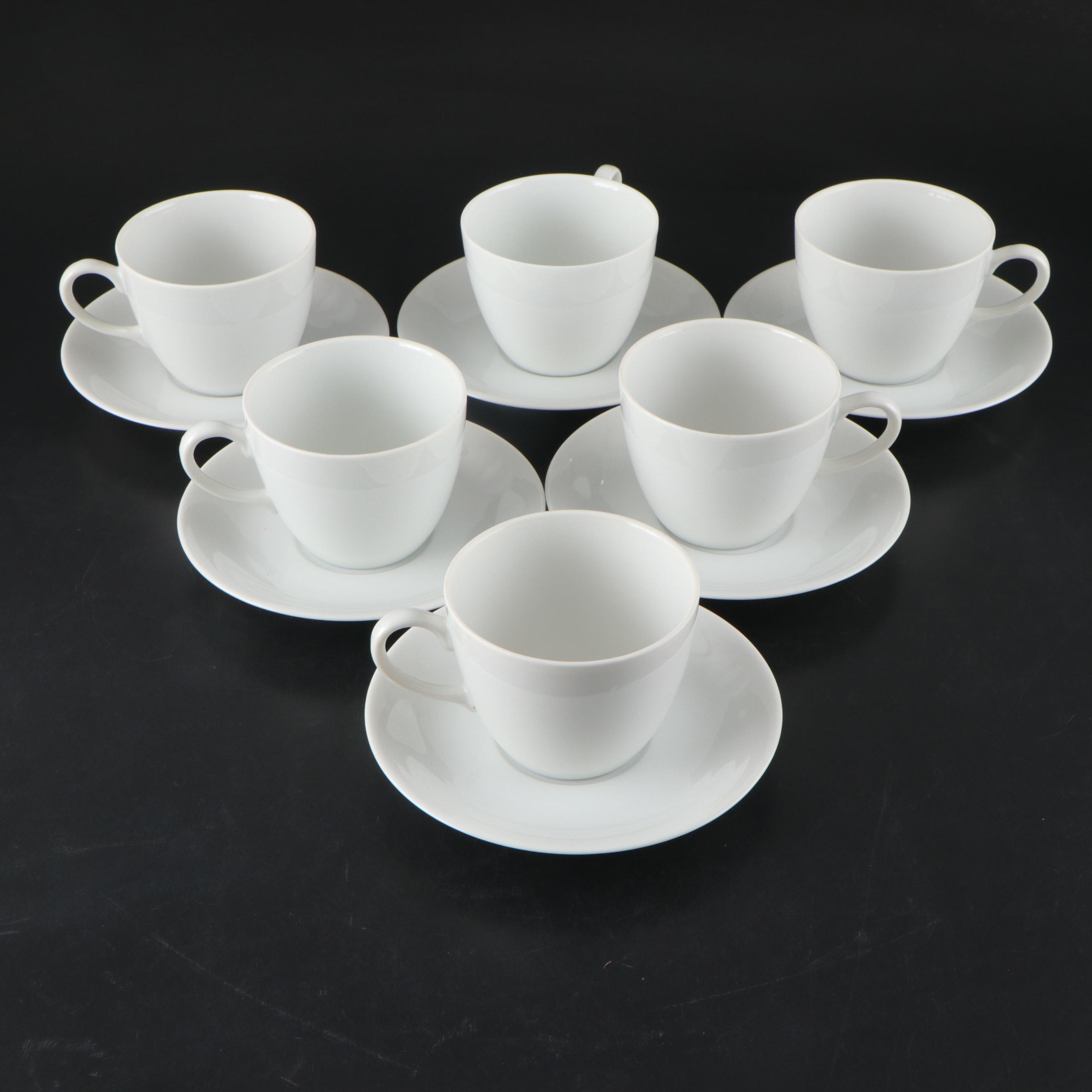 Bewley Irish Imports White Picnic China with Picnic Basket and More, Vintage