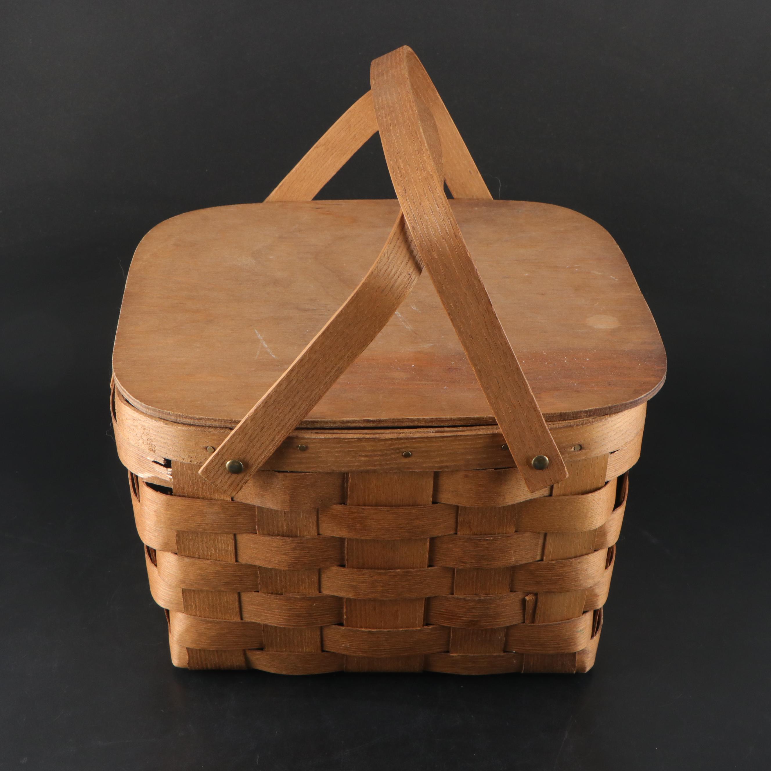 Bewley Irish Imports White Picnic China with Picnic Basket and More, Vintage