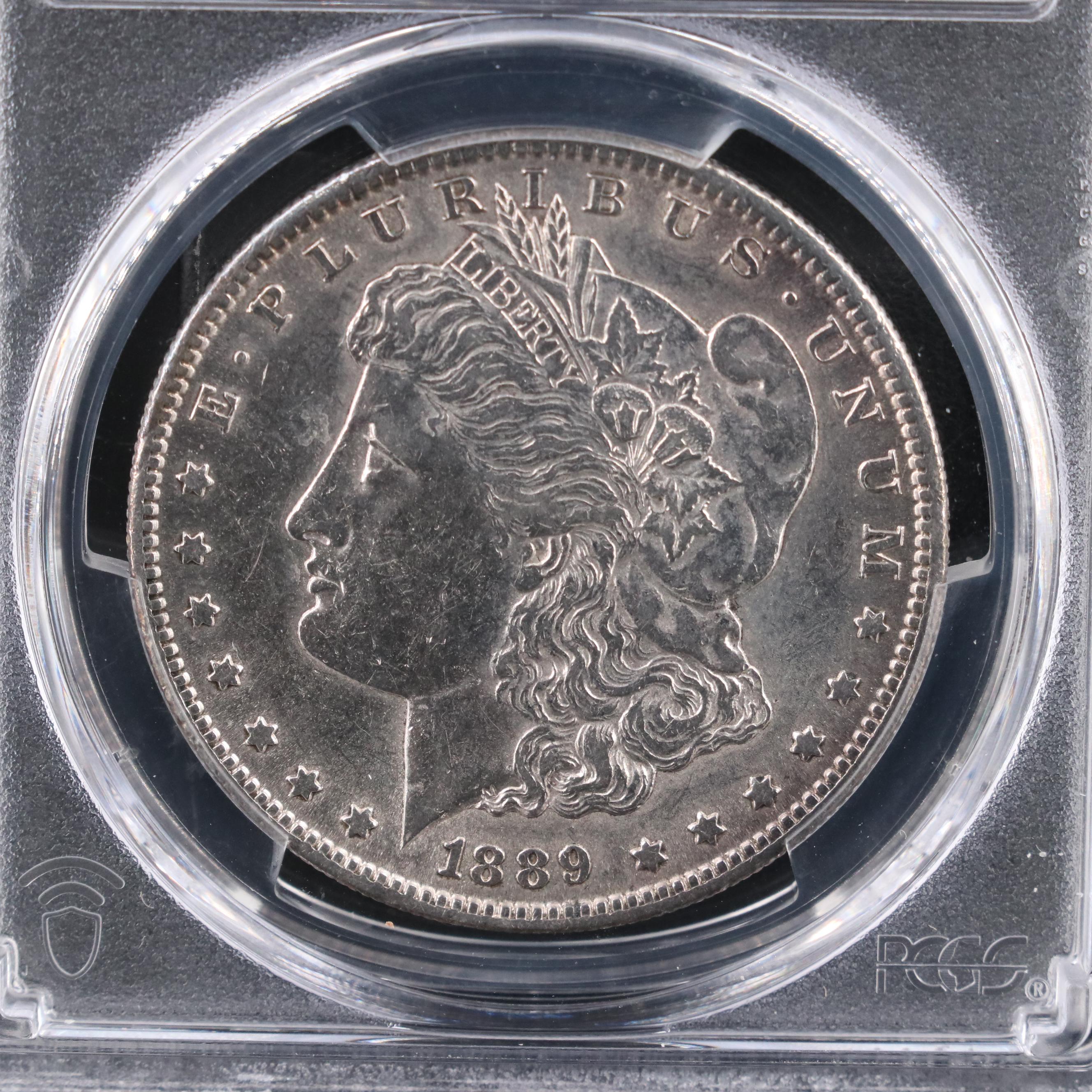 PCGS Graded AU53 1889-S Morgan Silver Dollar