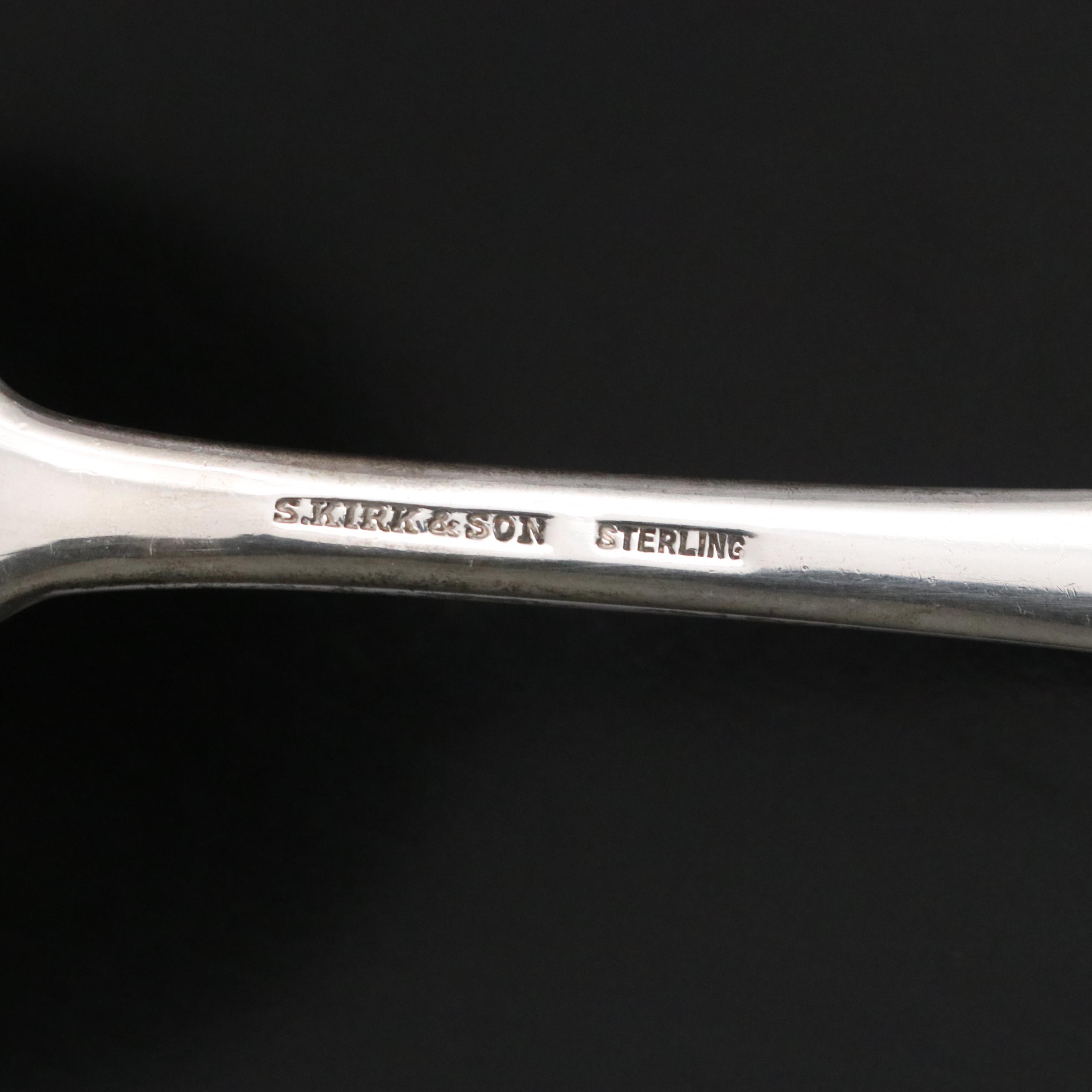 S. Kirk & Son Sterling Silver "Repousse" Nut Bowl and Spoon