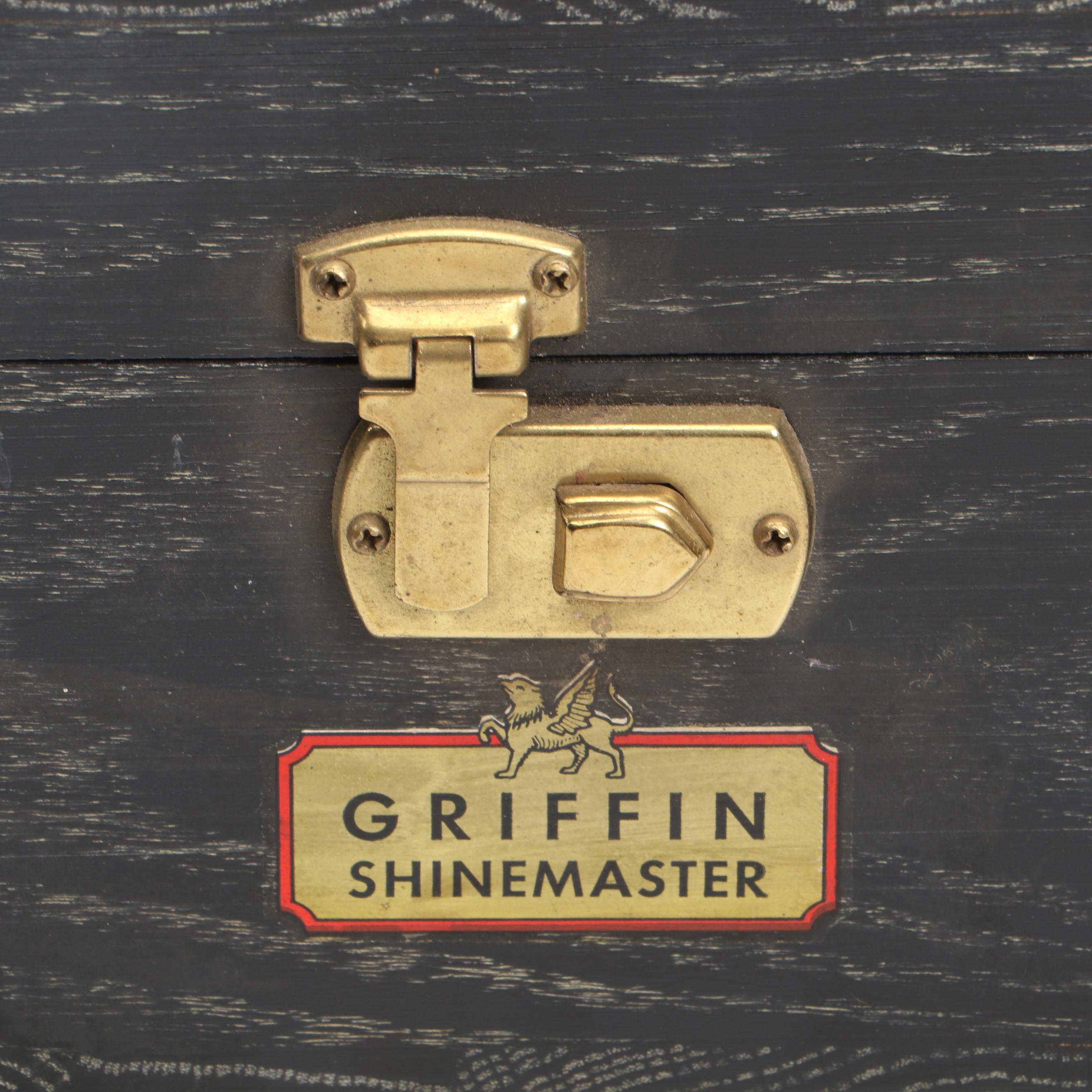 Griffin Shinemaster and Other Wooden Shoe Shine Kits Including Brushes and More