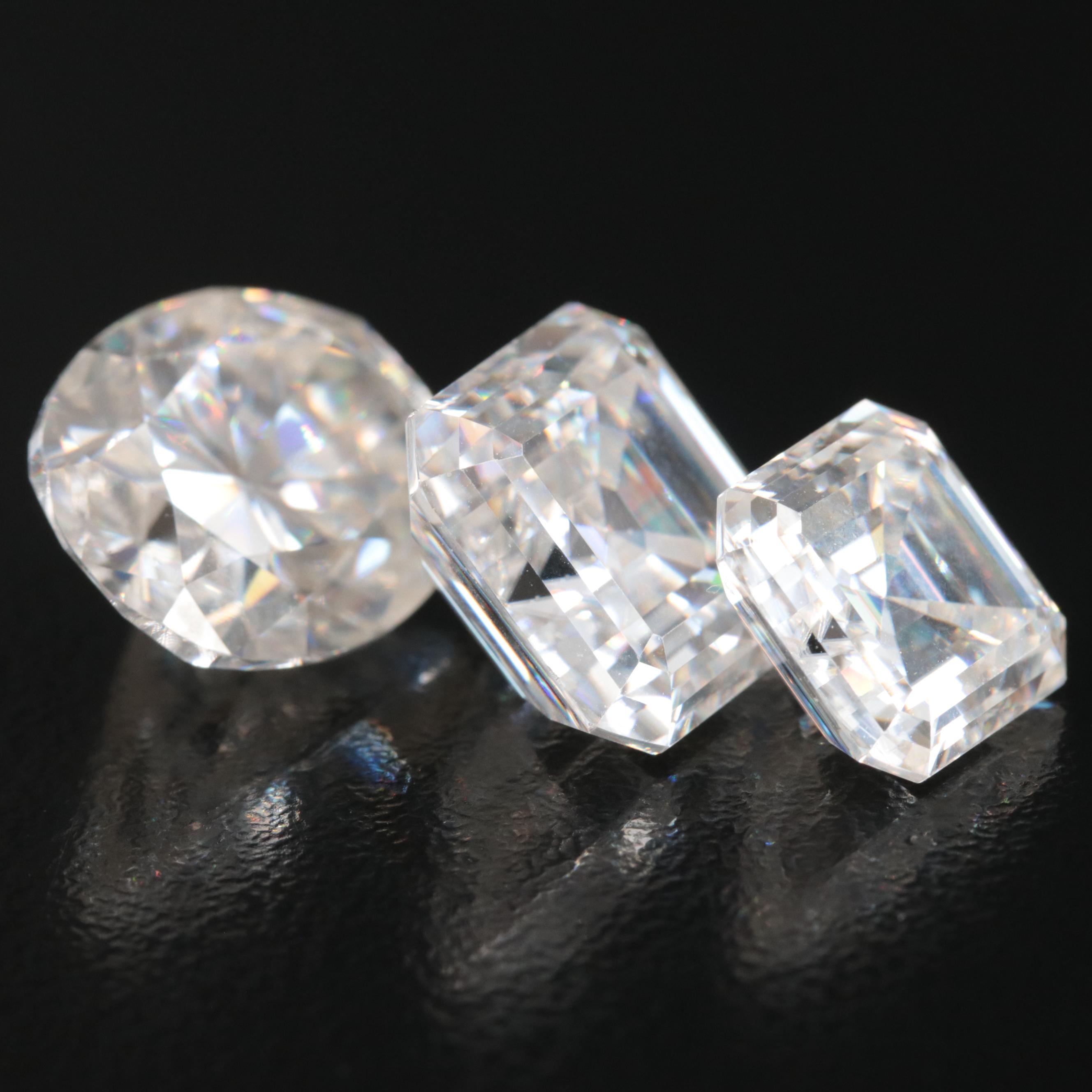 Loose 23.86 CTW Moissanites