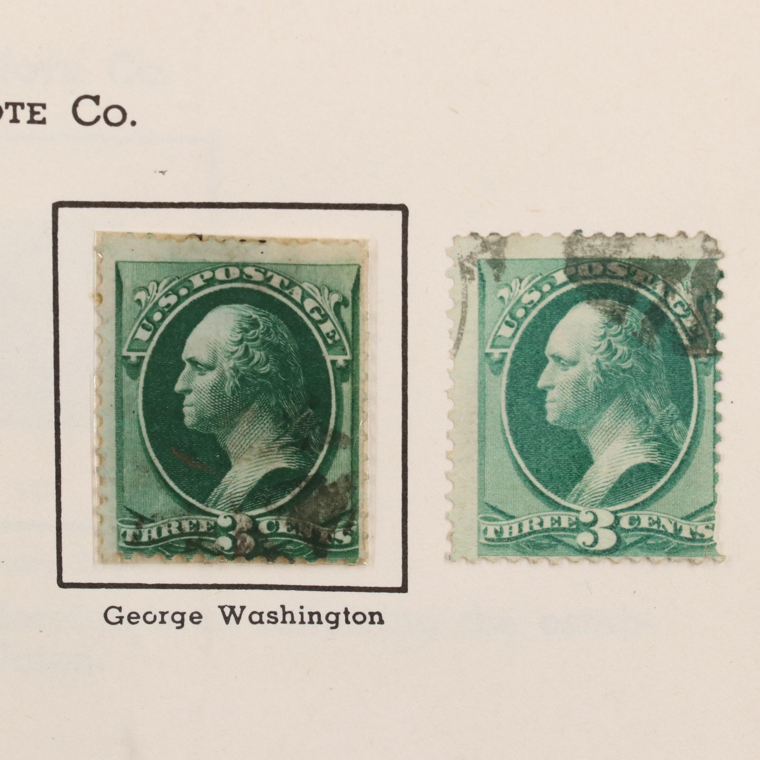 "The All American Stamp Album" Postage Stamp Collection, 1861 to 1960s