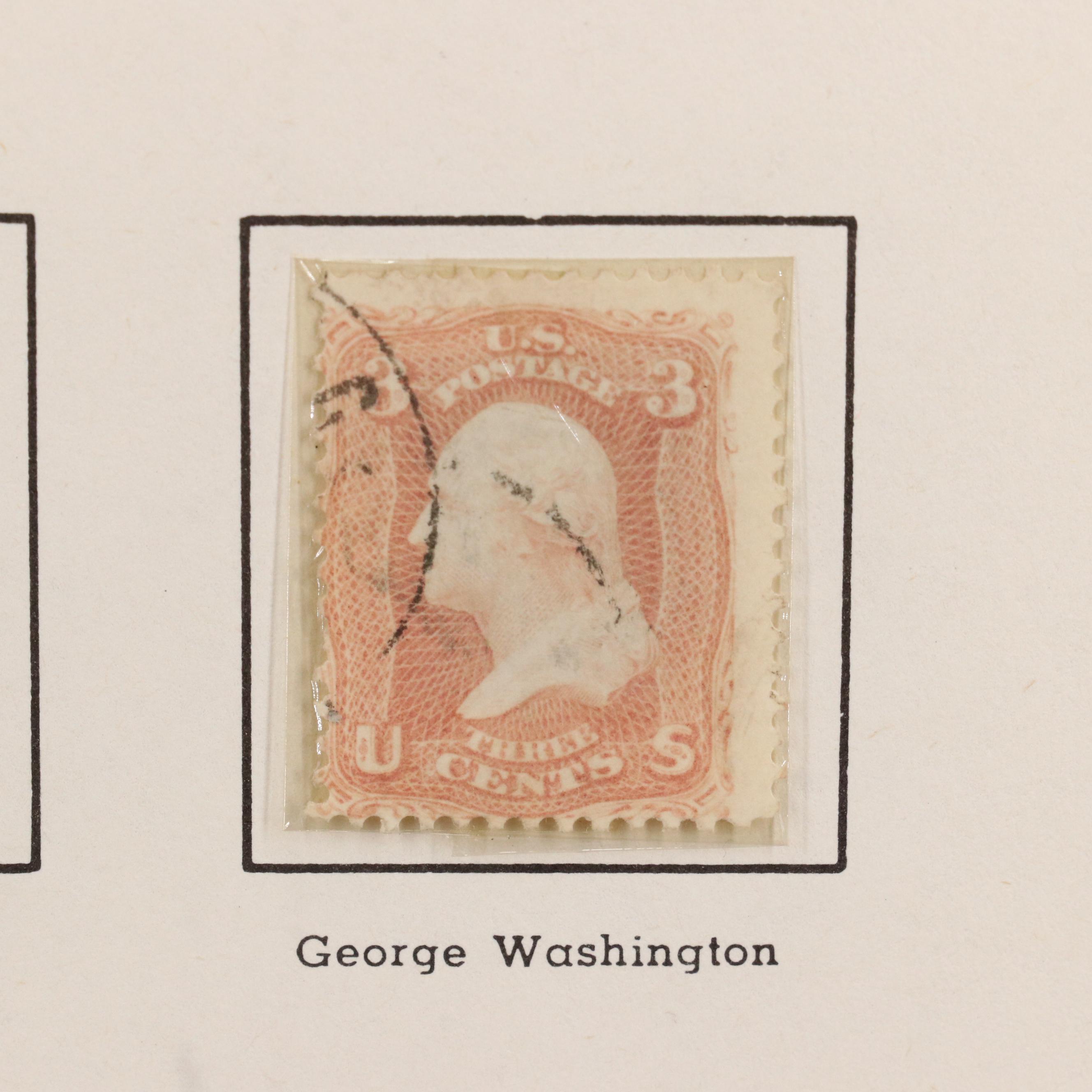 "The All American Stamp Album" Postage Stamp Collection, 1861 to 1960s