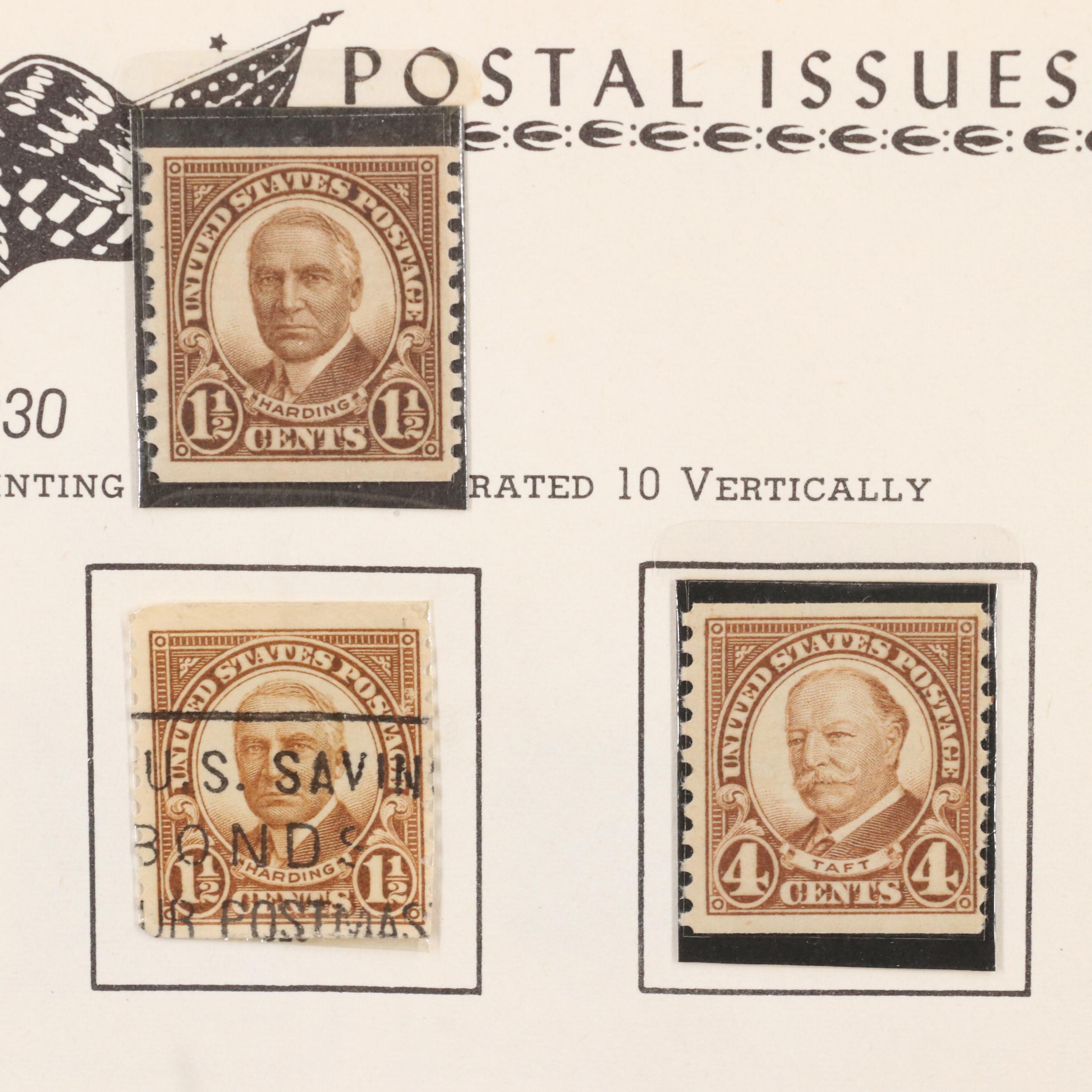 "The All American Stamp Album" Postage Stamp Collection, 1861 to 1960s