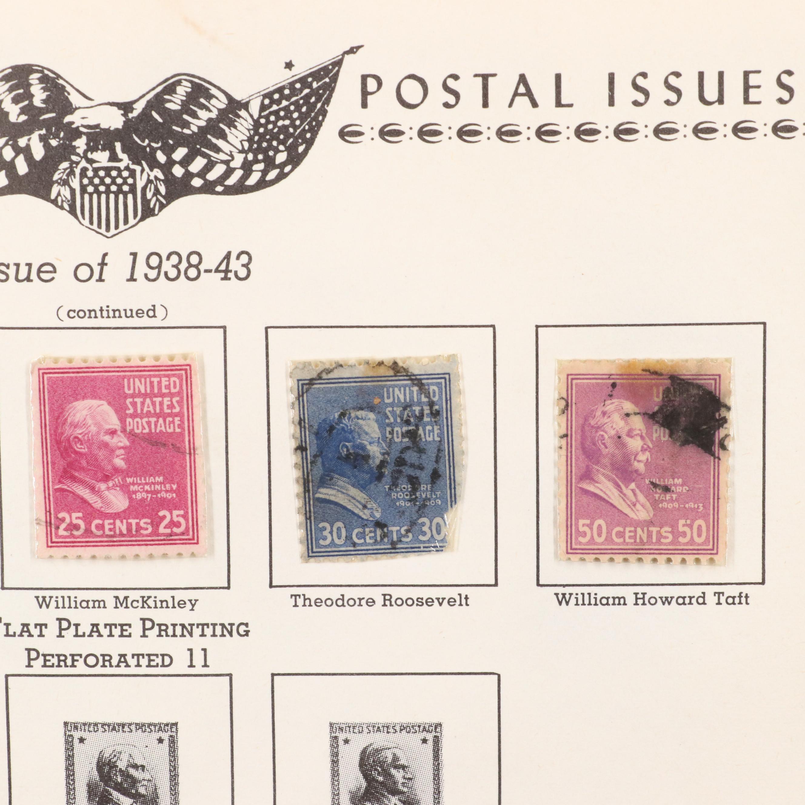 "The All American Stamp Album" Postage Stamp Collection, 1861 to 1960s