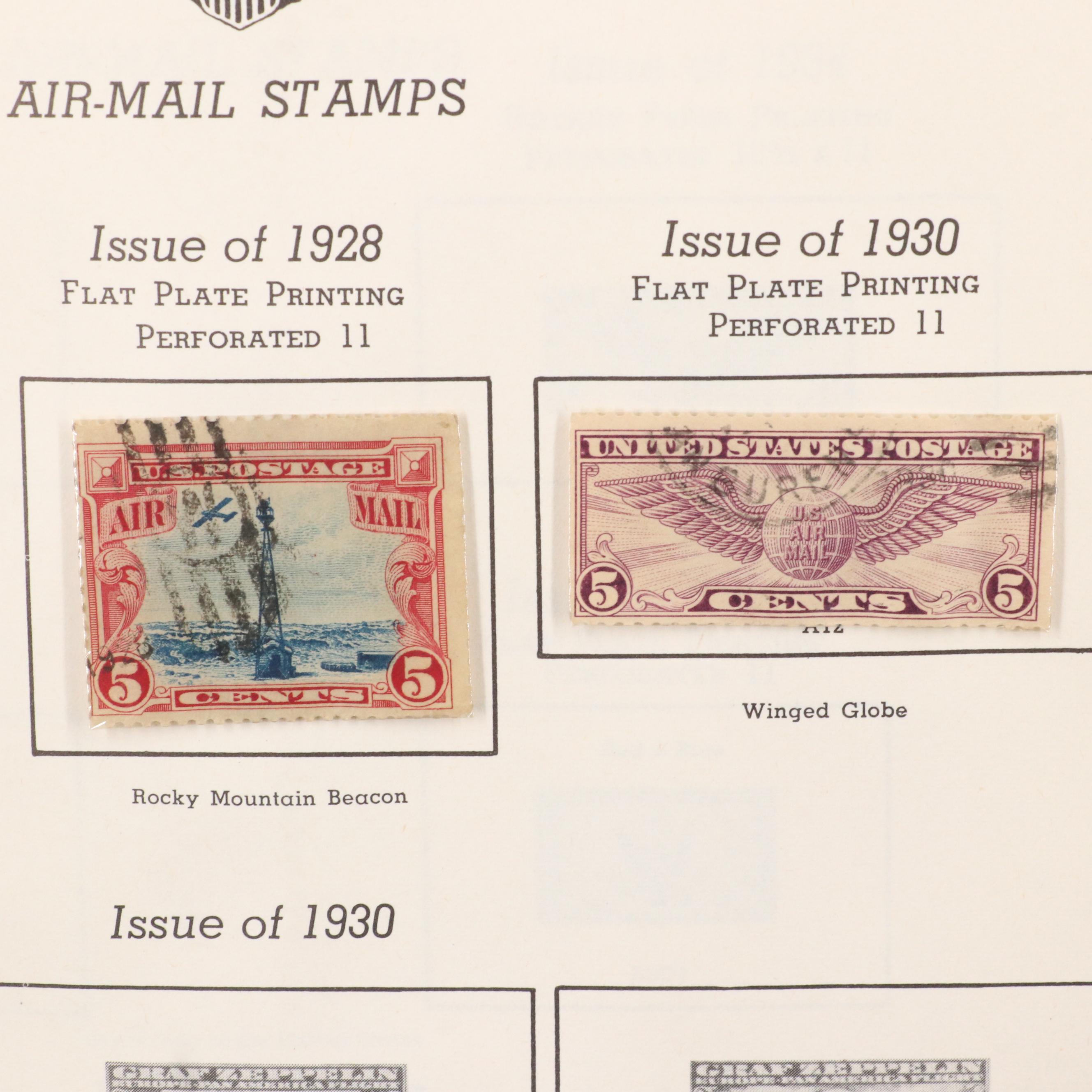 "The All American Stamp Album" Postage Stamp Collection, 1861 to 1960s