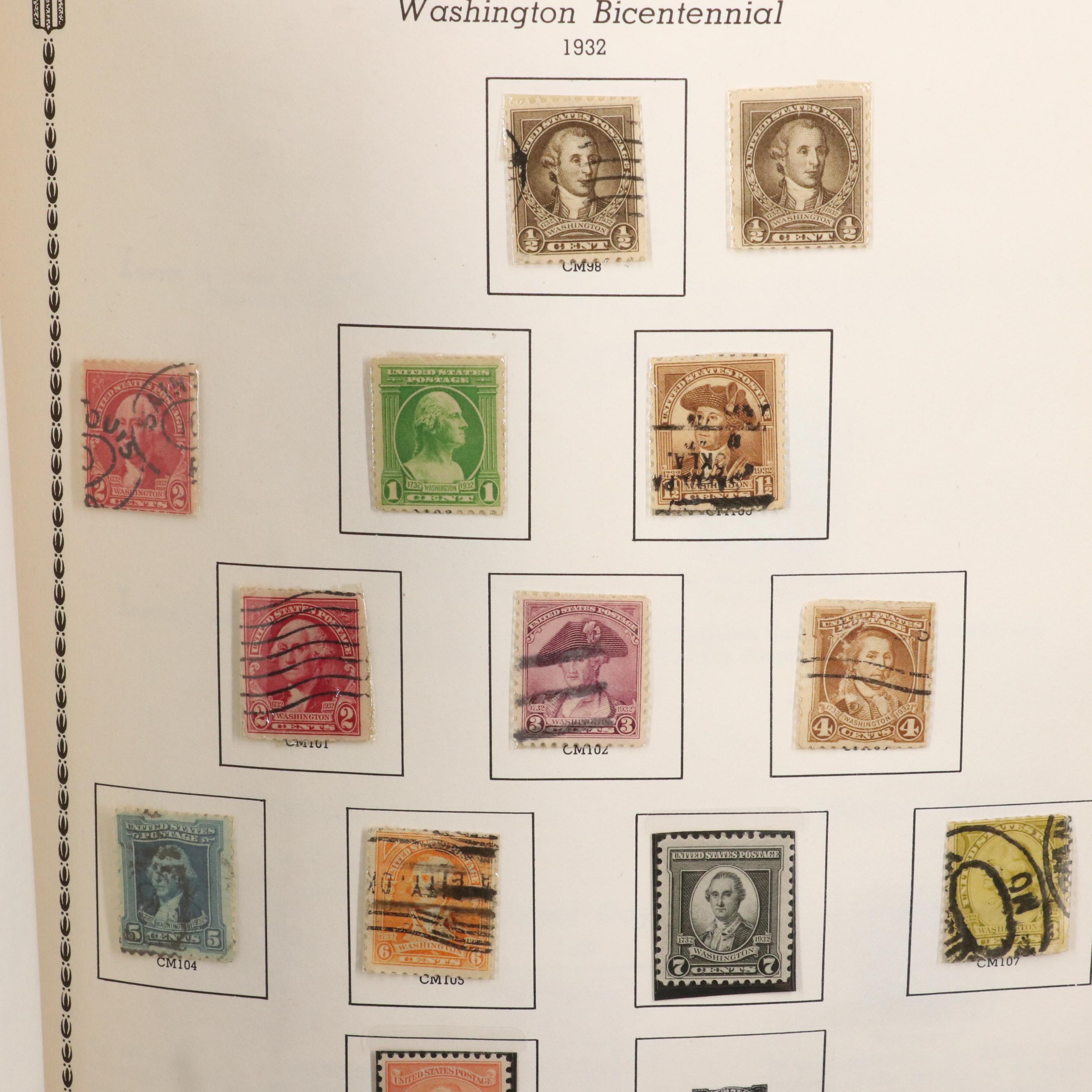 "The All American Stamp Album" Postage Stamp Collection, 1861 to 1960s
